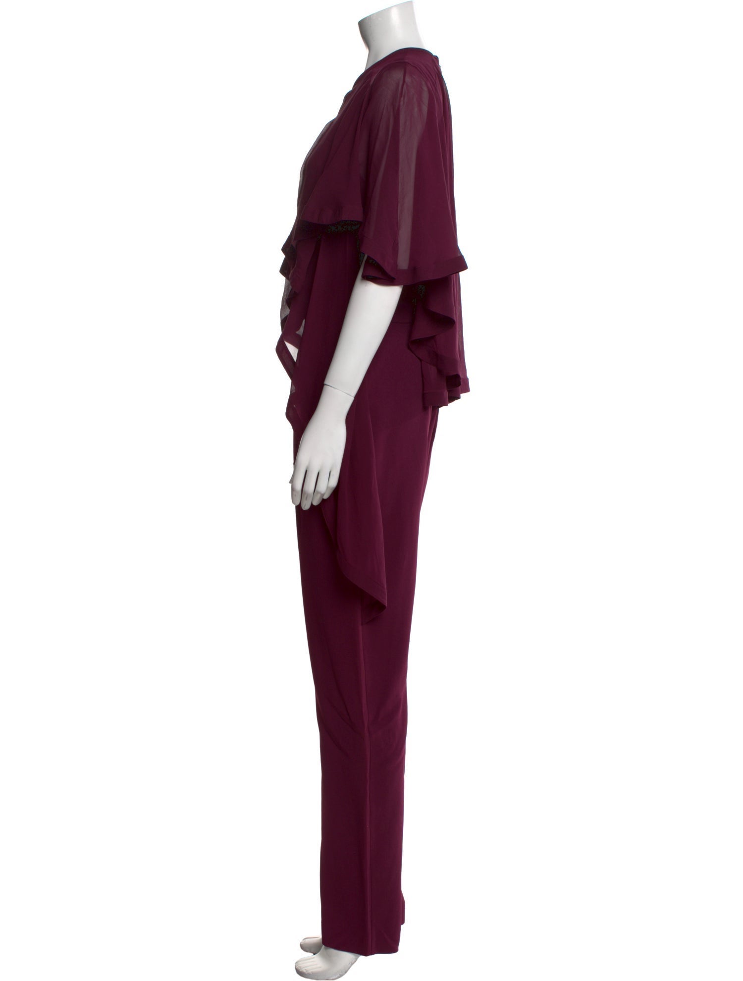 Elie Saab Crew Neck Jumpsuit