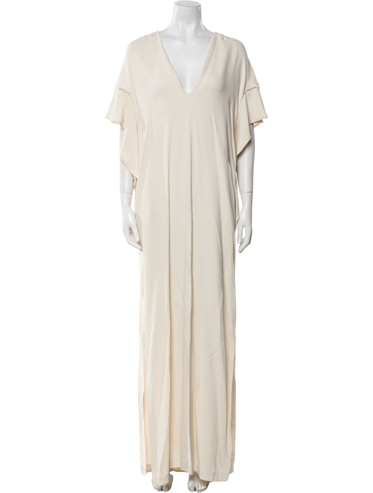 Elie Saab V-Neck Long Dress