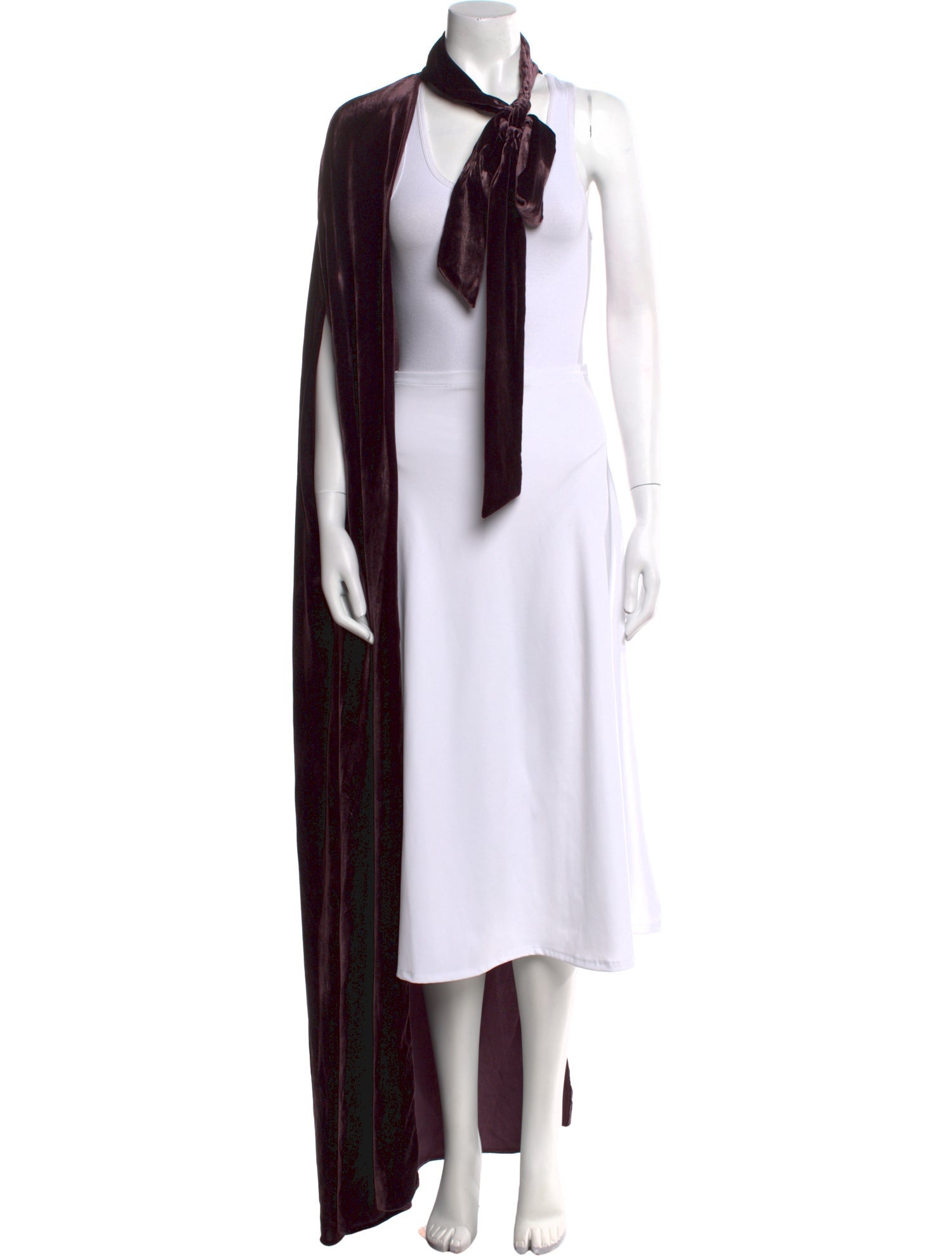 Elie Saab Velvet Cowl Neck Tunic