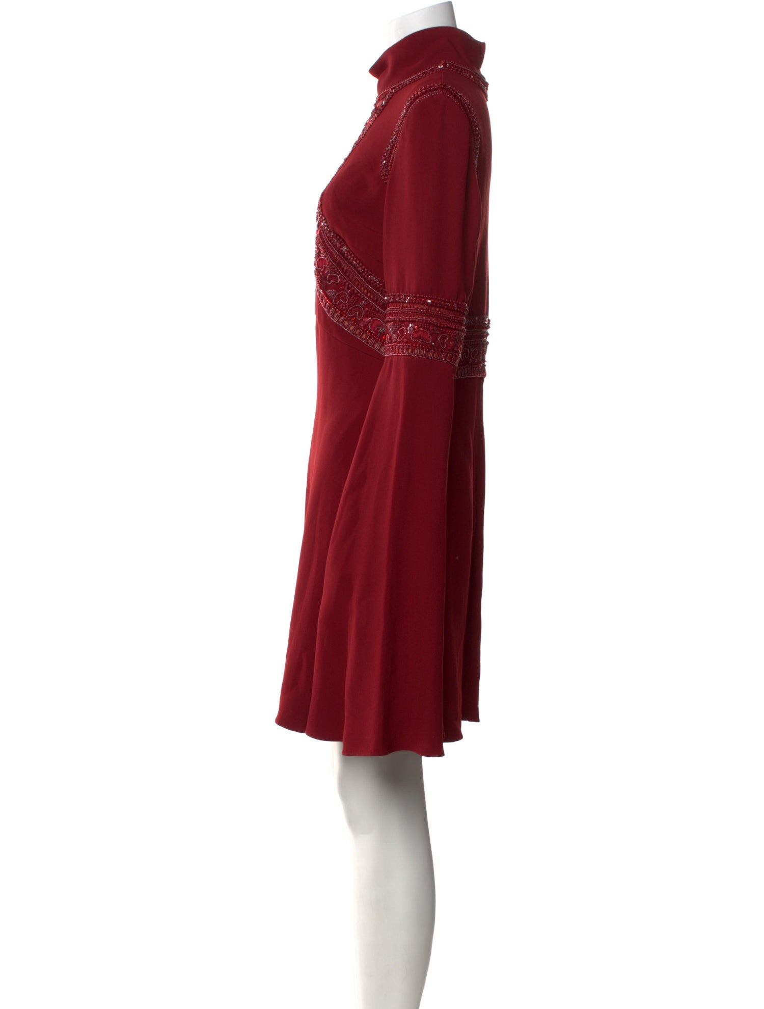 Elie Saab Turtleneck Mini Dress