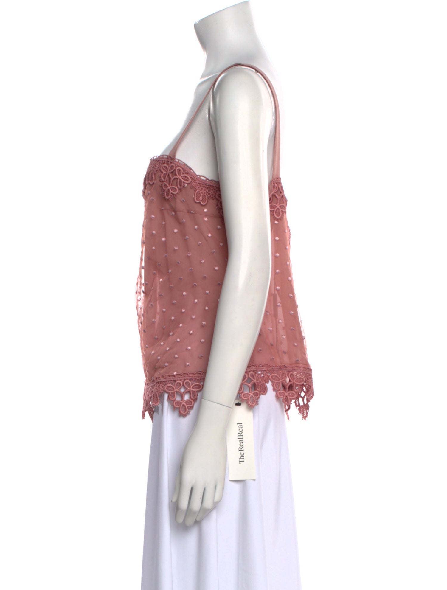 Elie Saab Square Neckline Sleeveless Crop Top