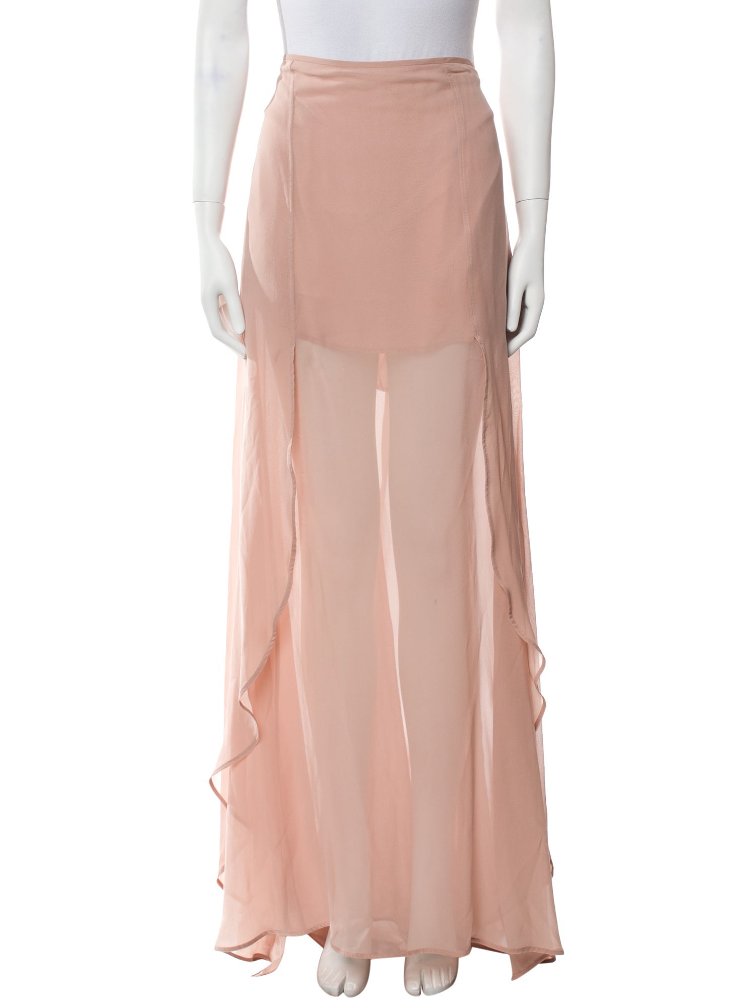 Elie Saab Silk Long Skirt