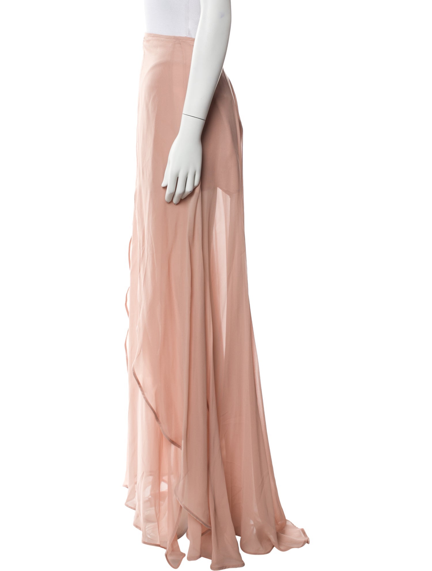 Elie Saab Silk Long Skirt