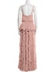 Elie Saab Square Neckline Long Dress