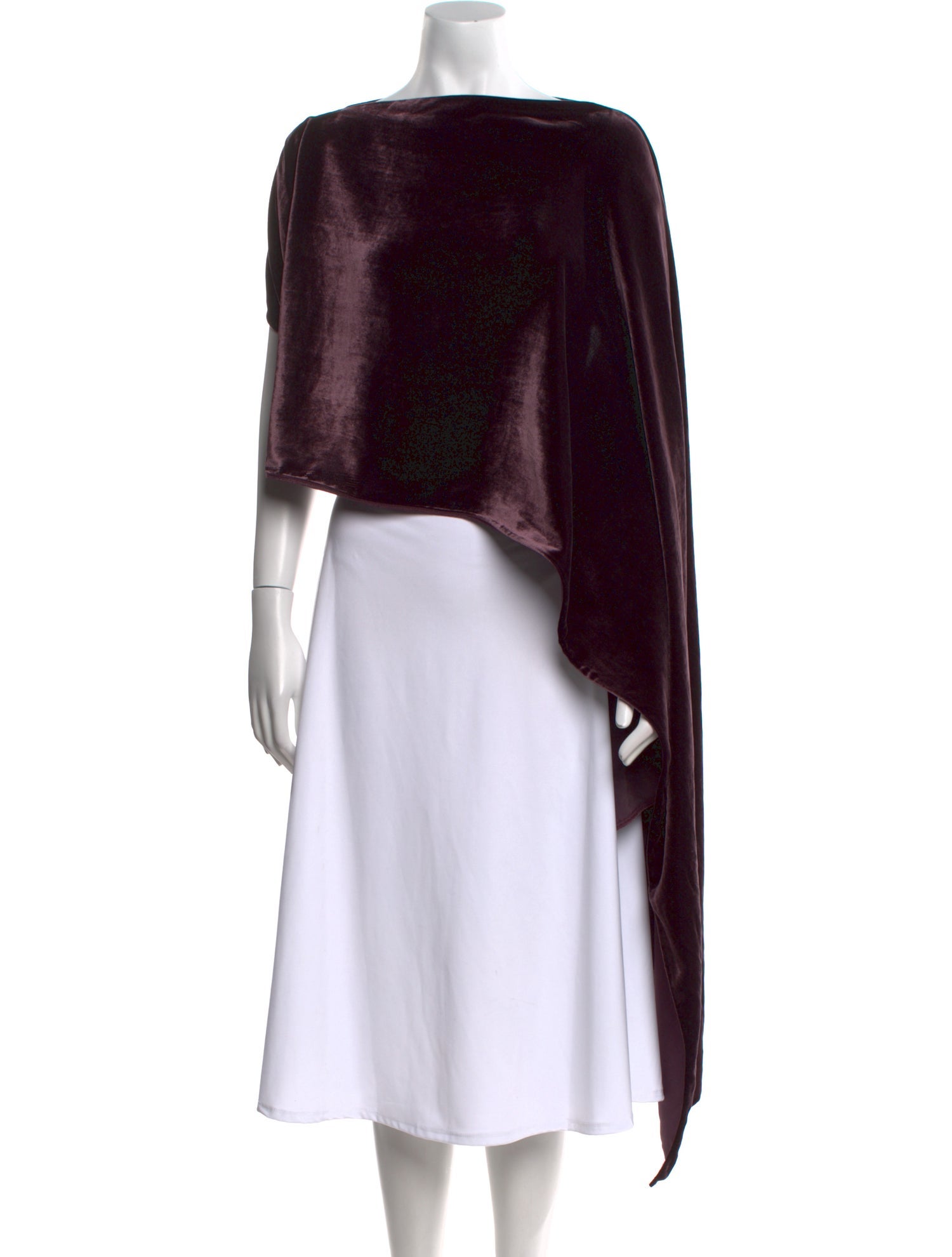 Elie Saab Bateau Neckline Long Sleeve Crop Top