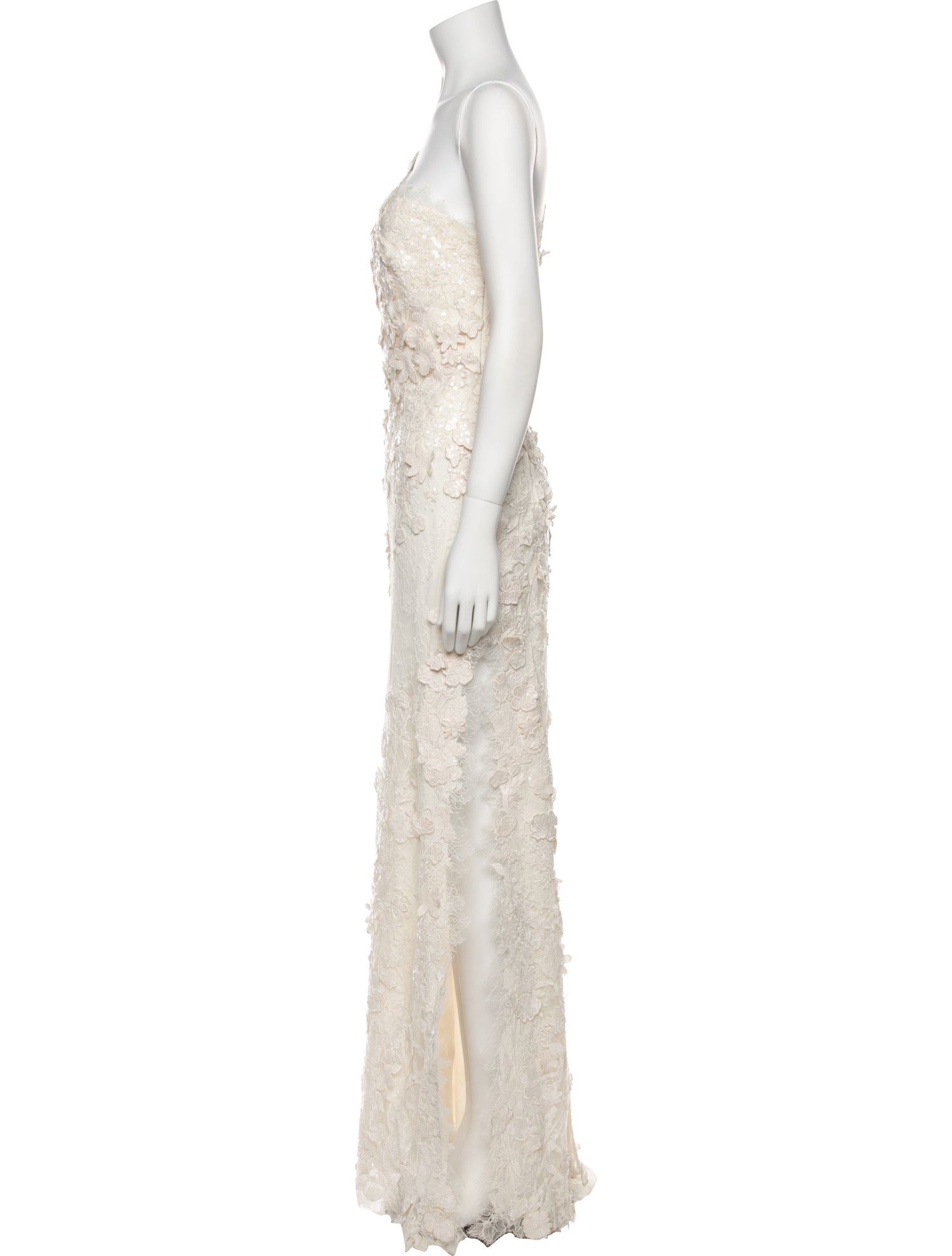 Elie Saab Lace Pattern Long Dress w/ Tags