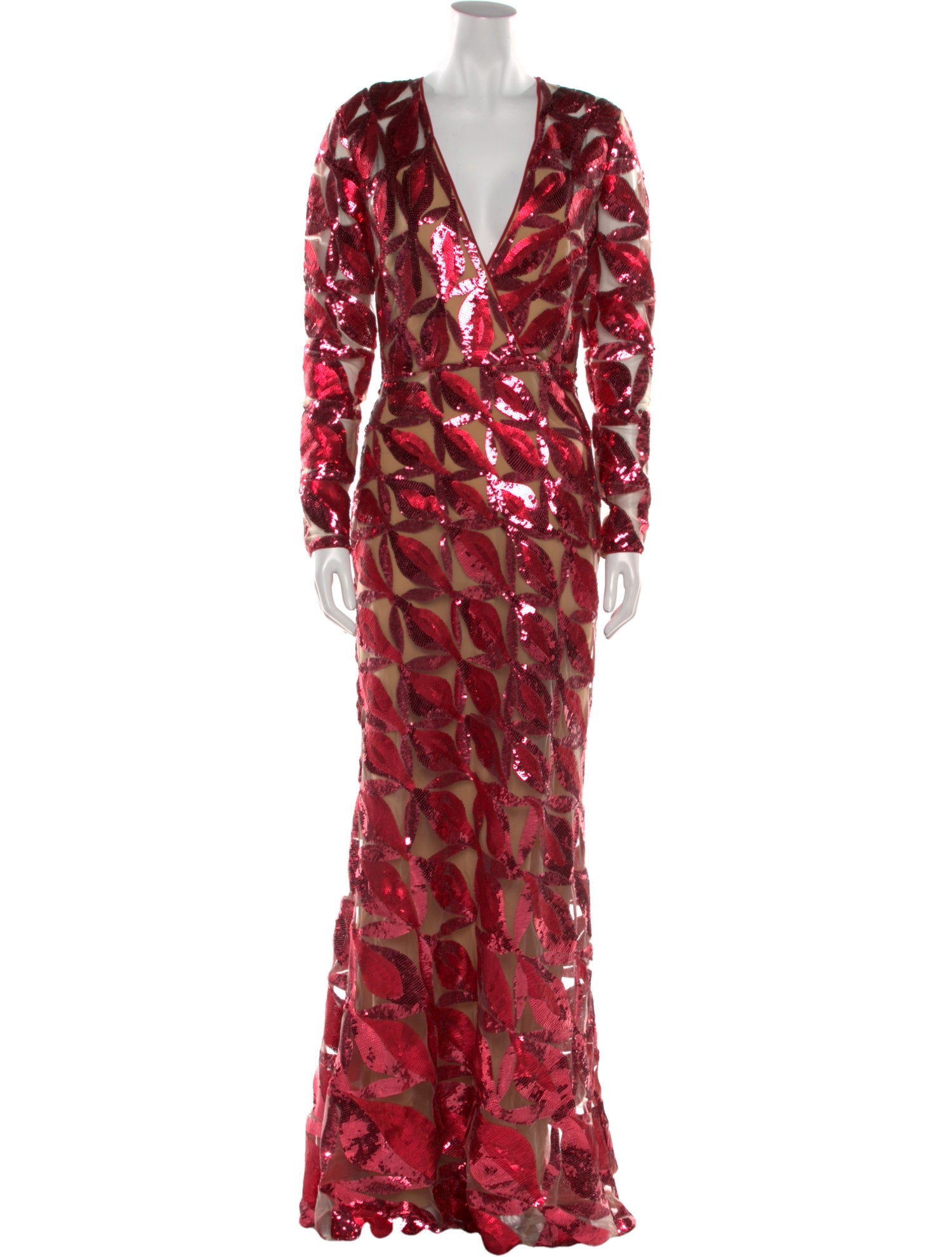 Elie Saab Printed Long Dress