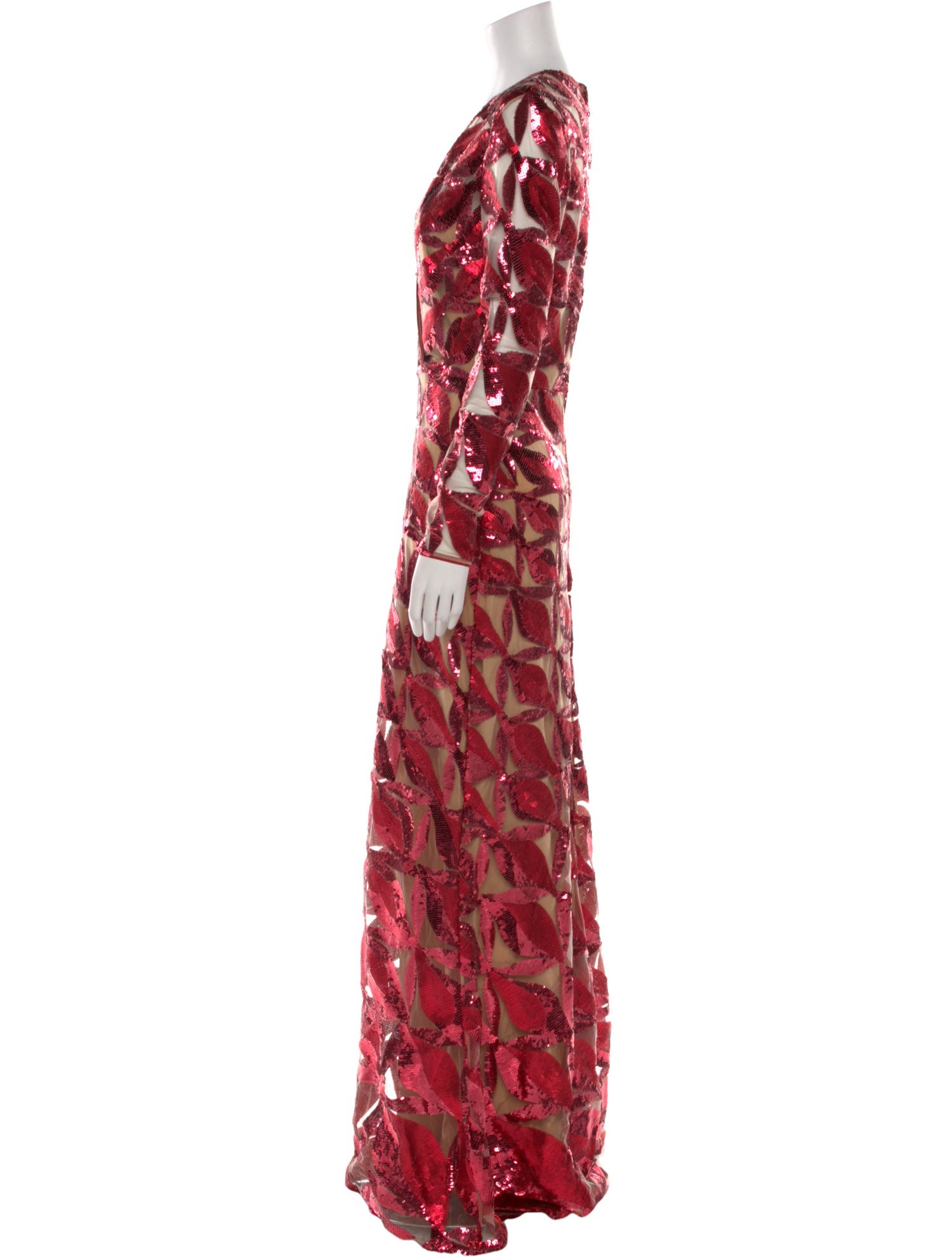 Elie Saab Printed Long Dress