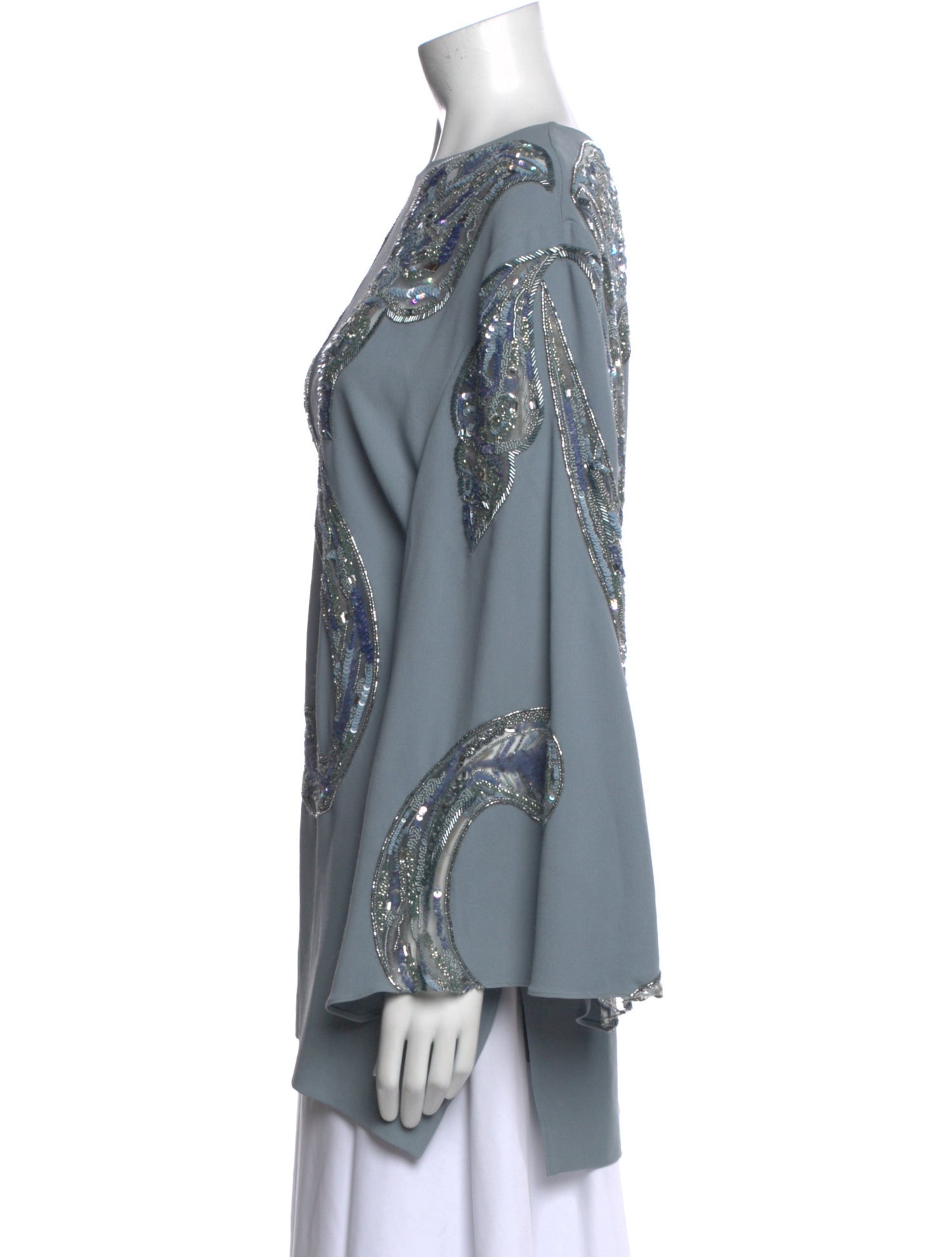 Elie Saab Printed Scoop Neck Tunic