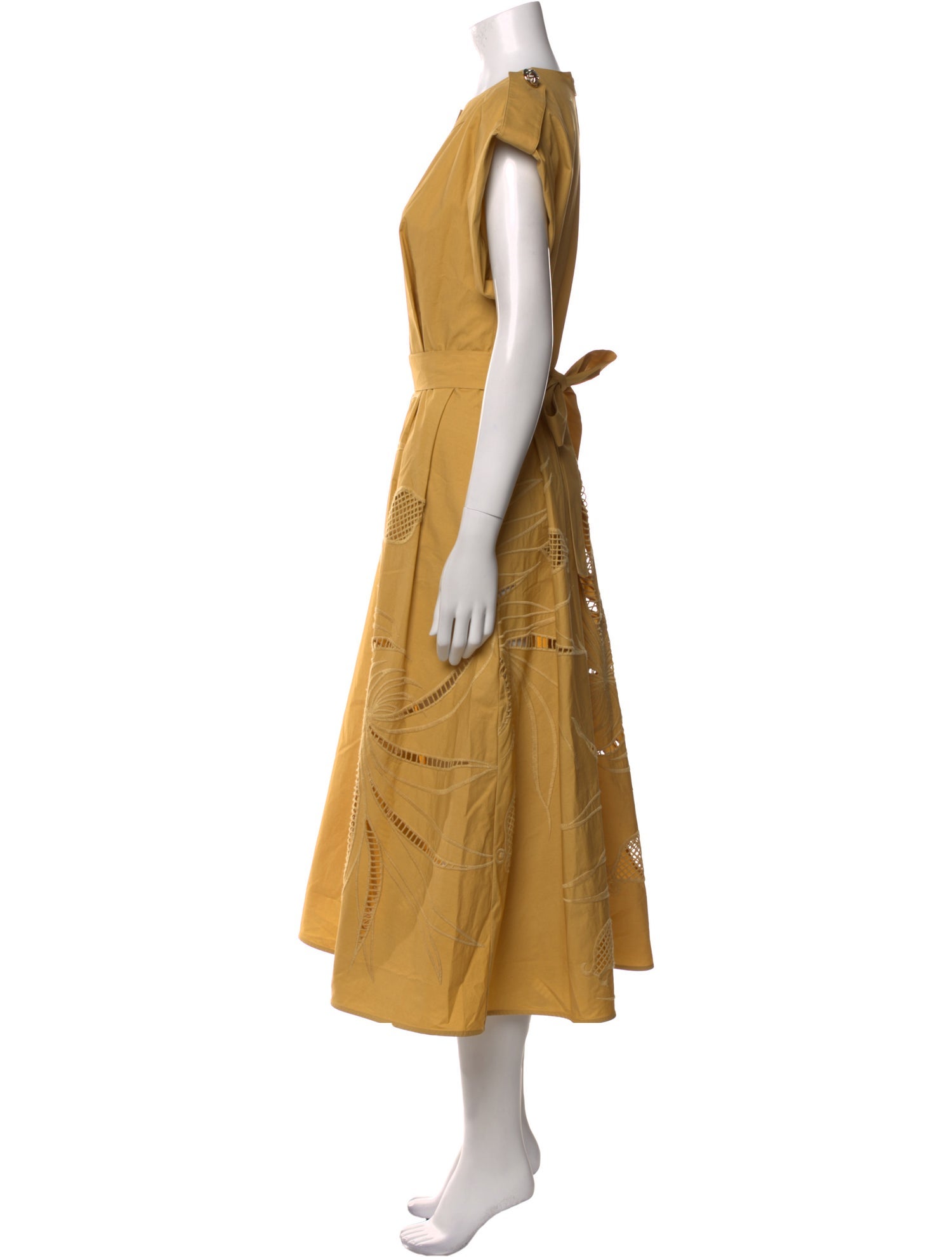 Elie Saab Crew Neck Long Dress