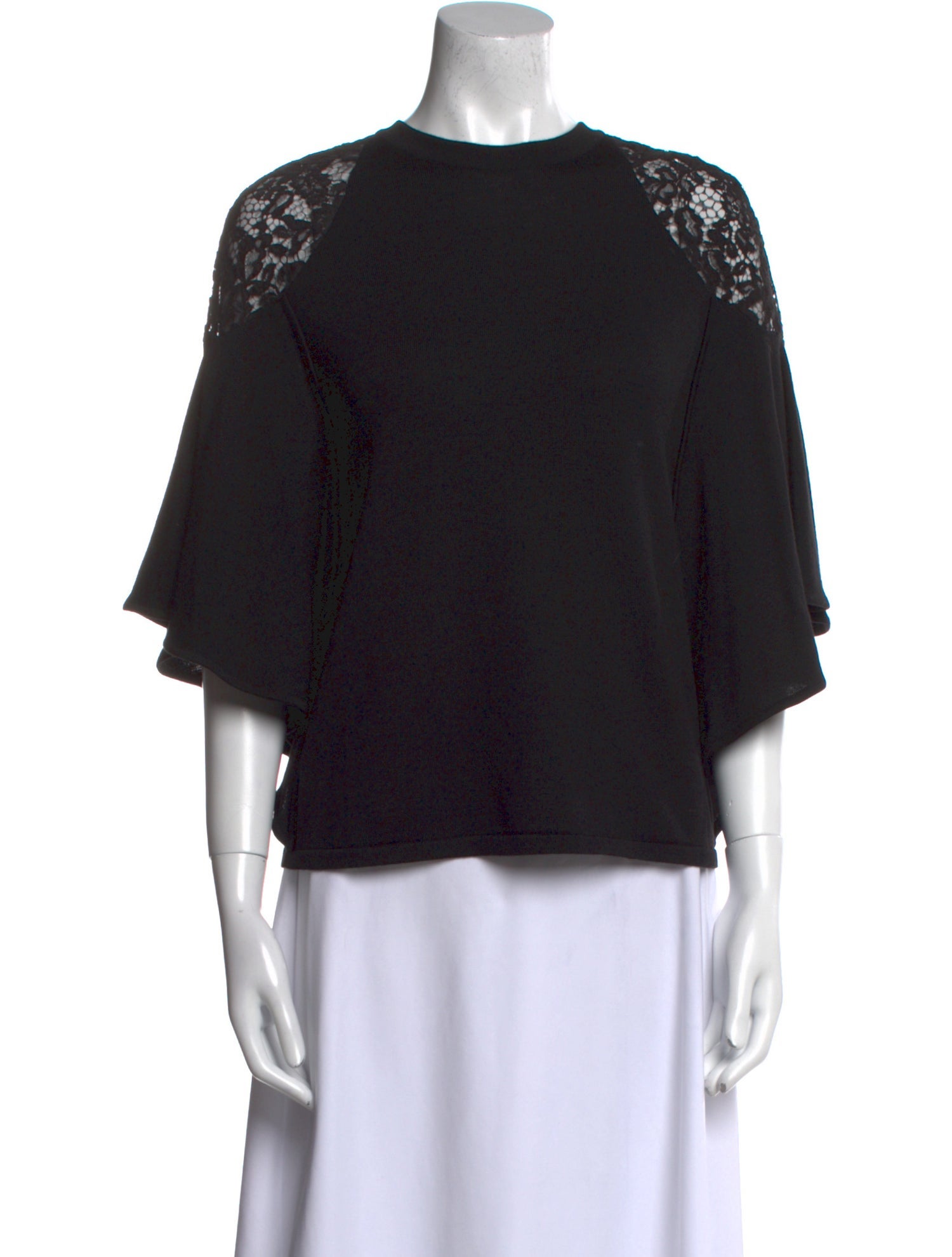 Elie Saab Wool Crew Neck Sweater w/ Tags