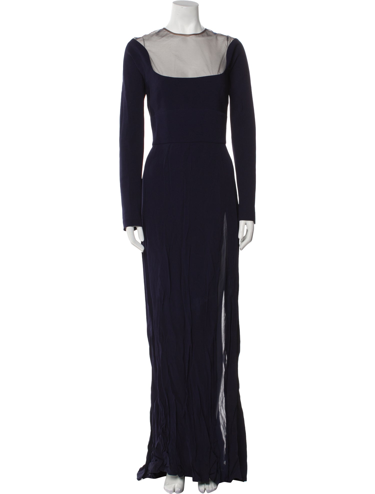 Elie Saab Crew Neck Long Dress