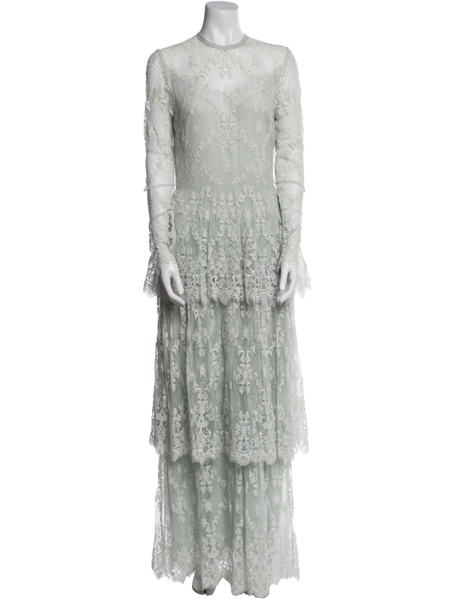 Elie Saab Lace Pattern Long Dress