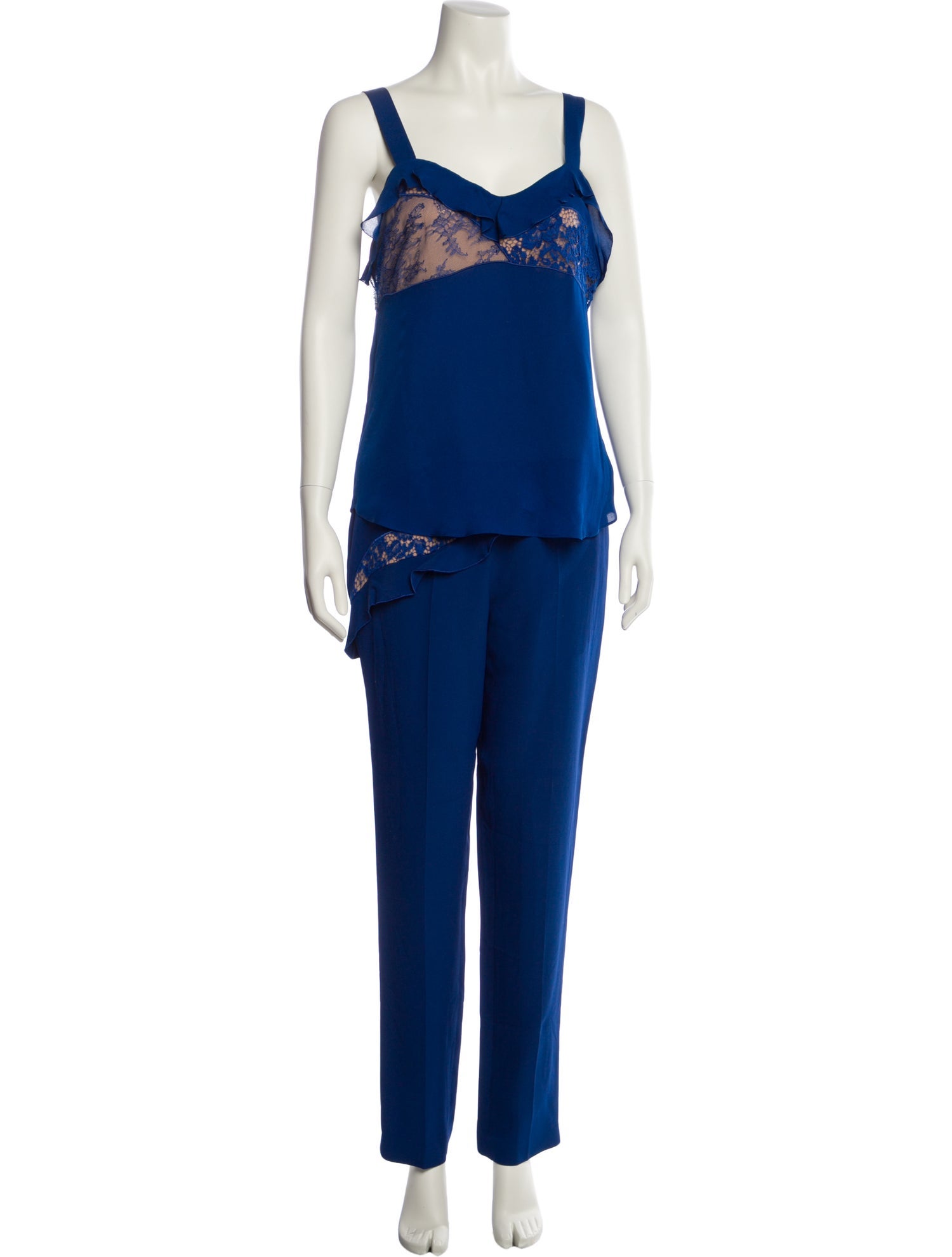 Elie Saab Ruffle Embellishment Pantsuit w/ Tags