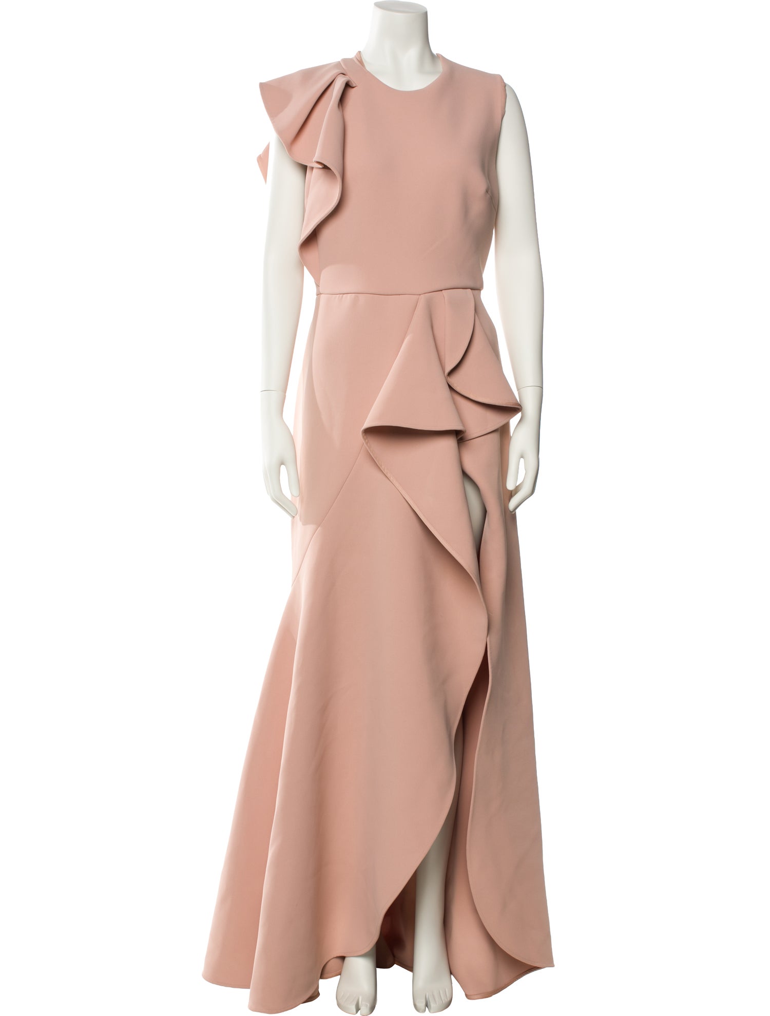 Elie Saab Crew Neck Knee-Length Dress