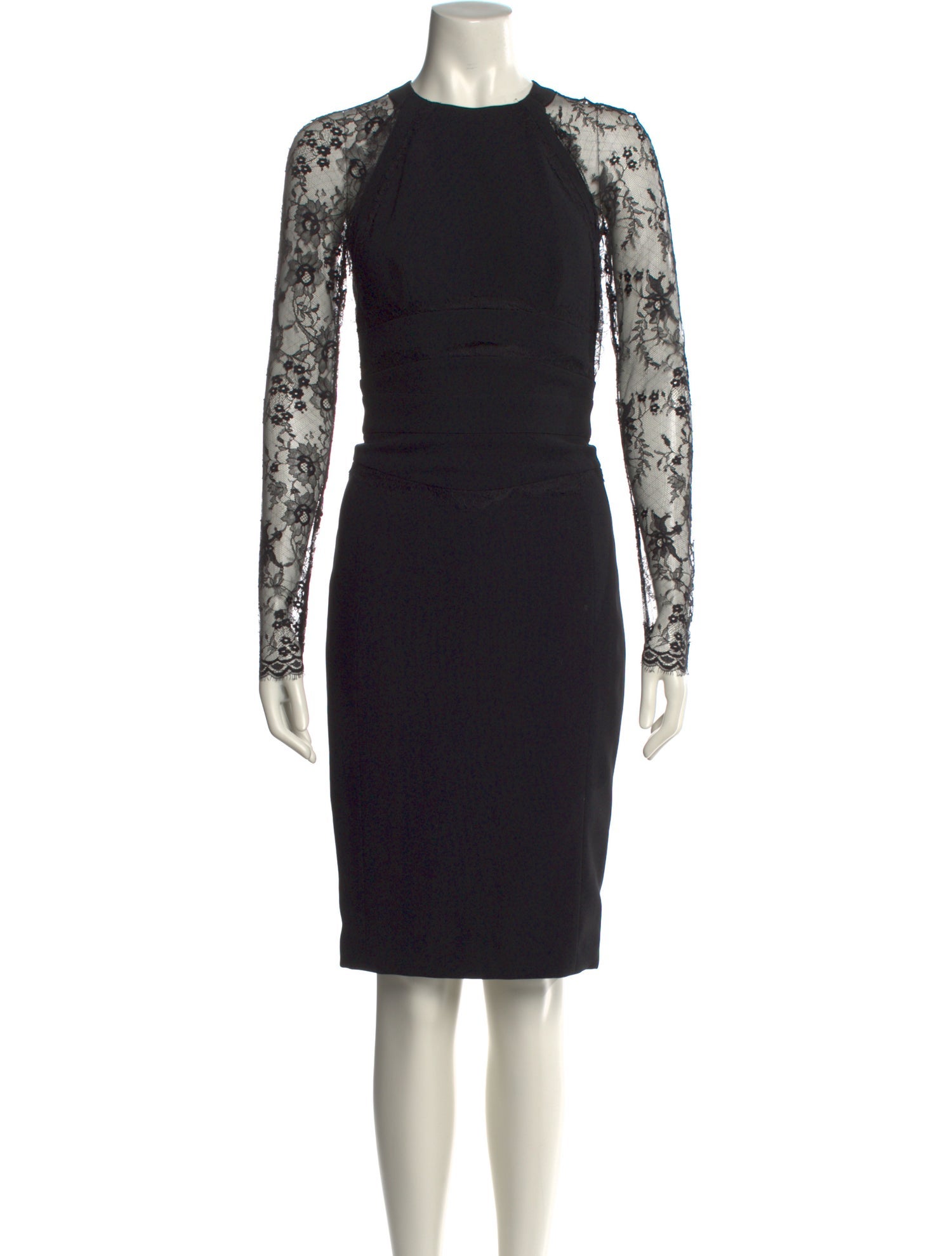 Elie Saab Lace Pattern Midi Length Dress