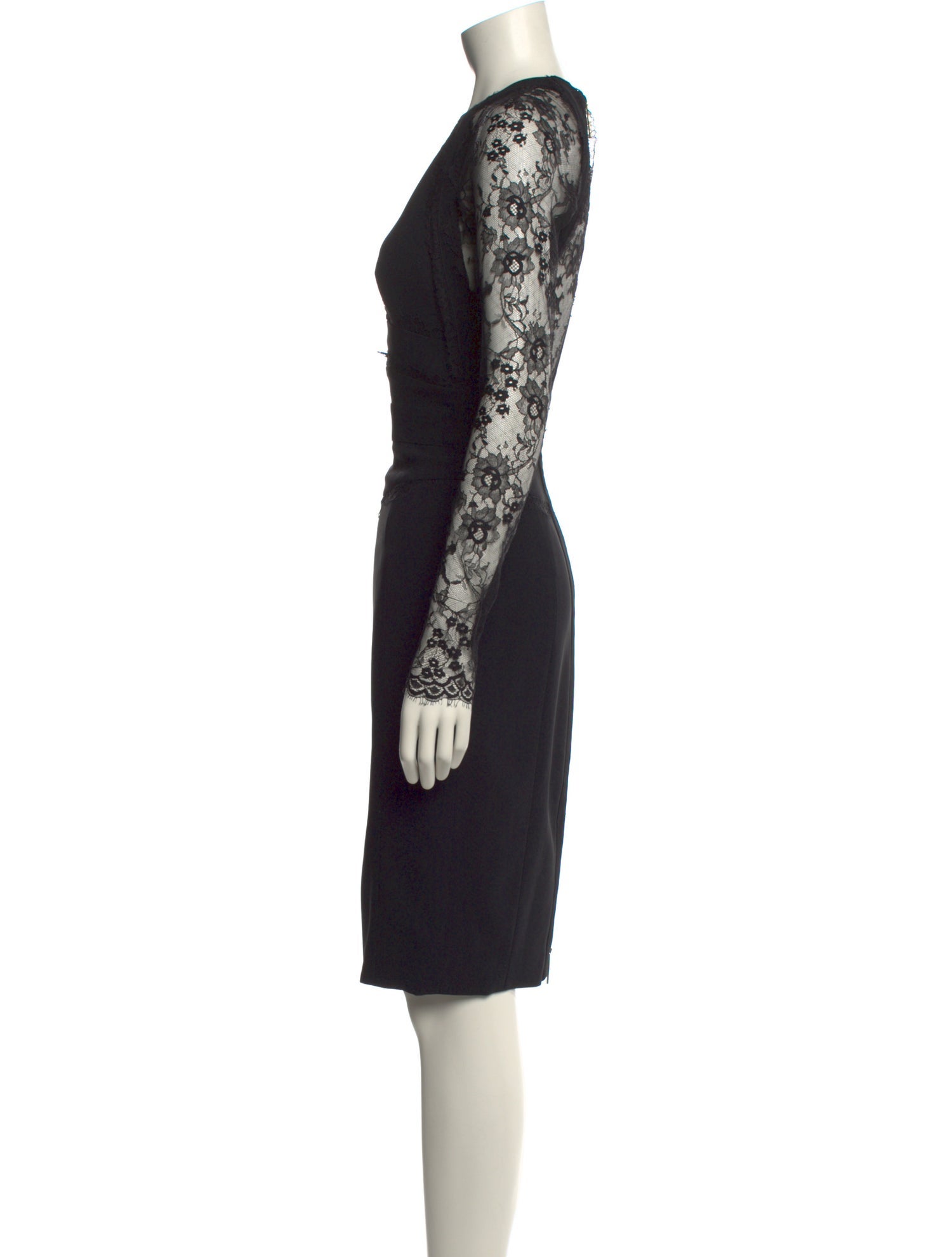 Elie Saab Lace Pattern Midi Length Dress