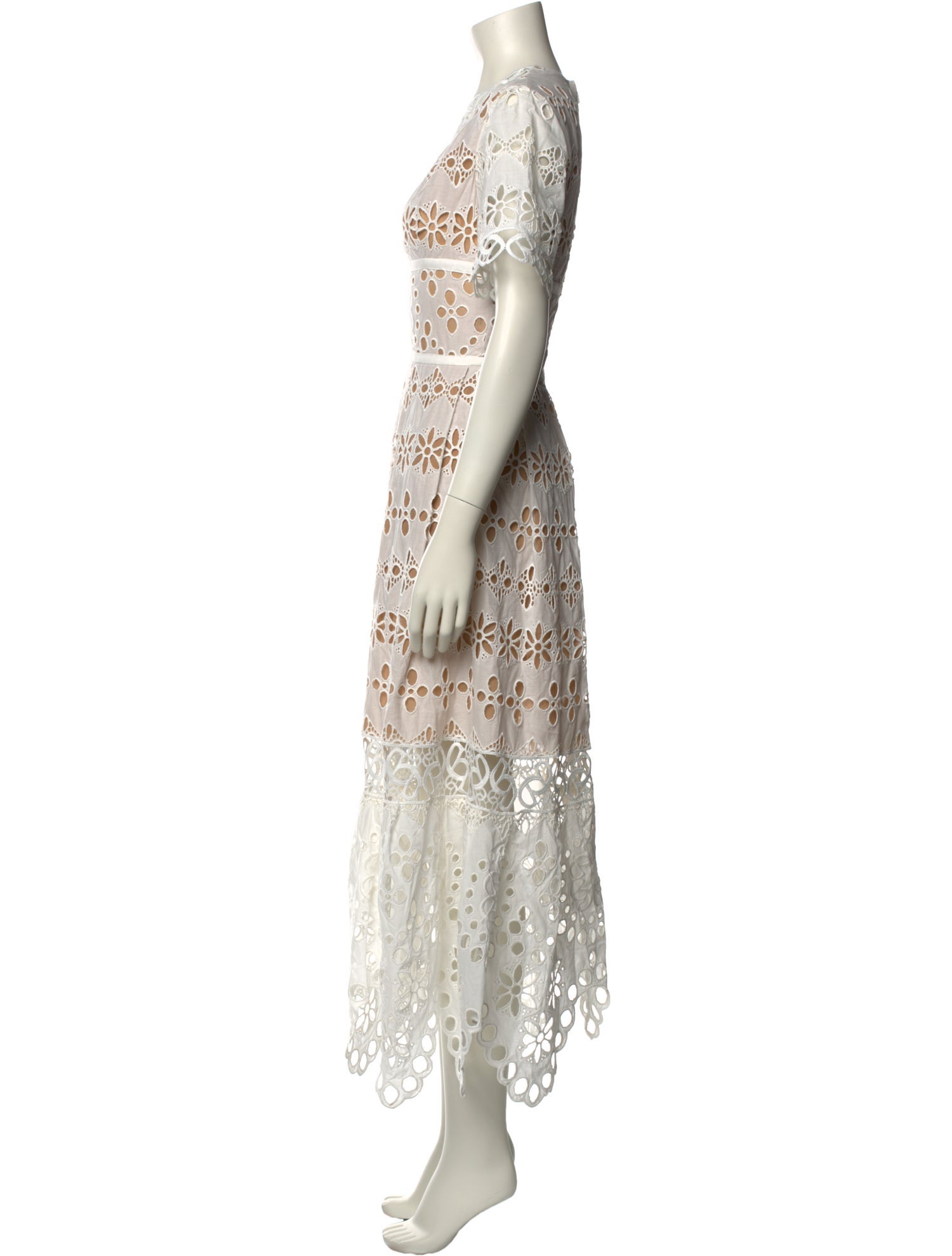 Elie Saab Lace Pattern Long Dress