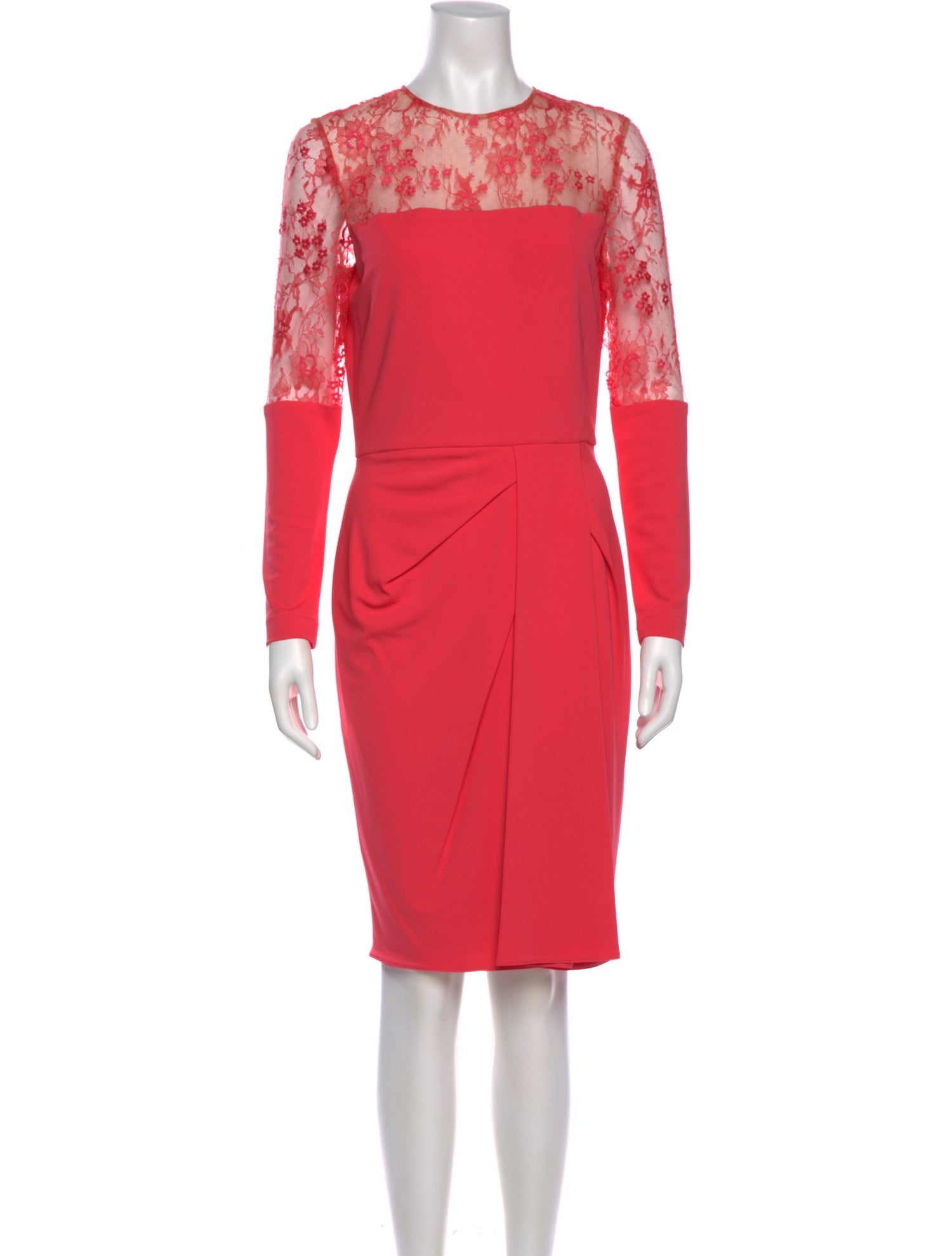 Elie Saab Crew Neck Knee-Length Dress