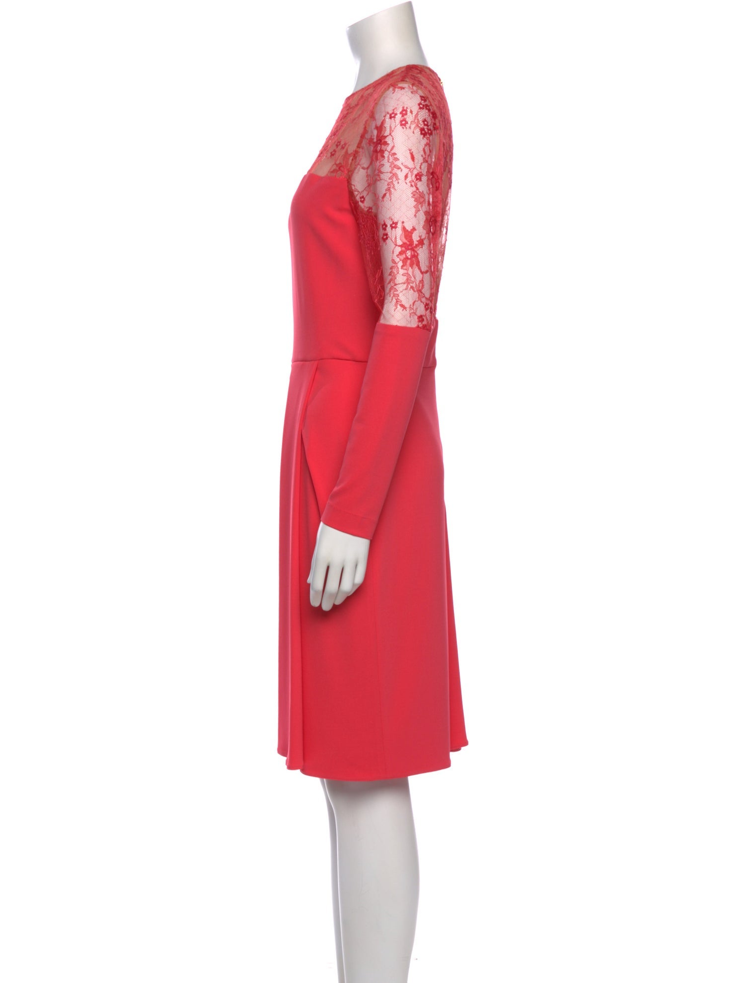 Elie Saab Crew Neck Knee-Length Dress