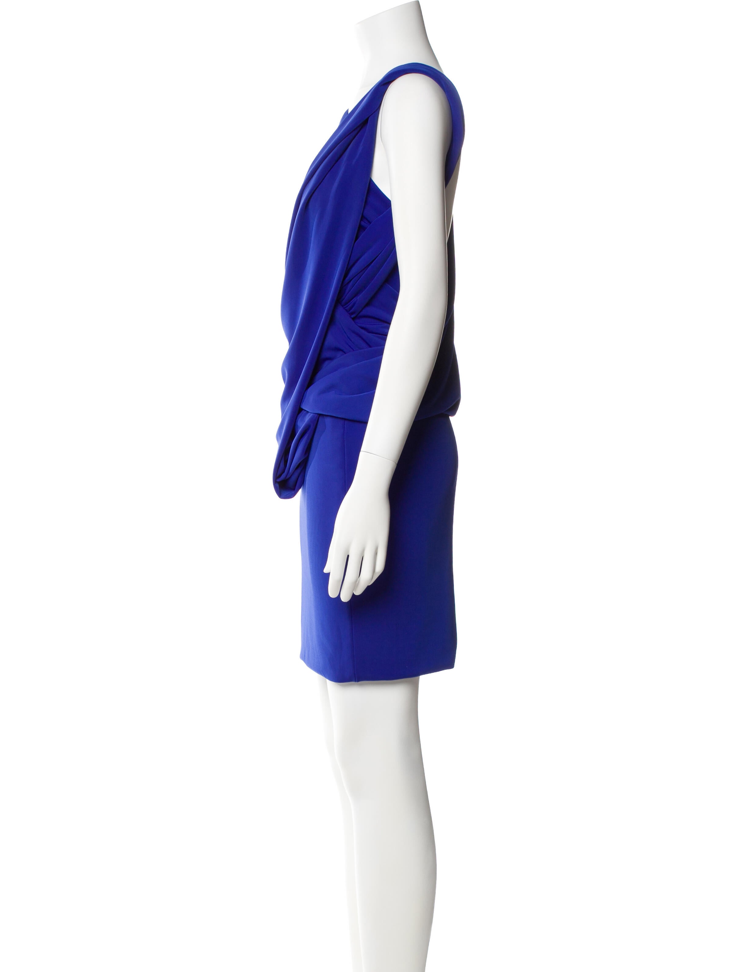 Elie Saab Cowl Neck Knee-Length Dress