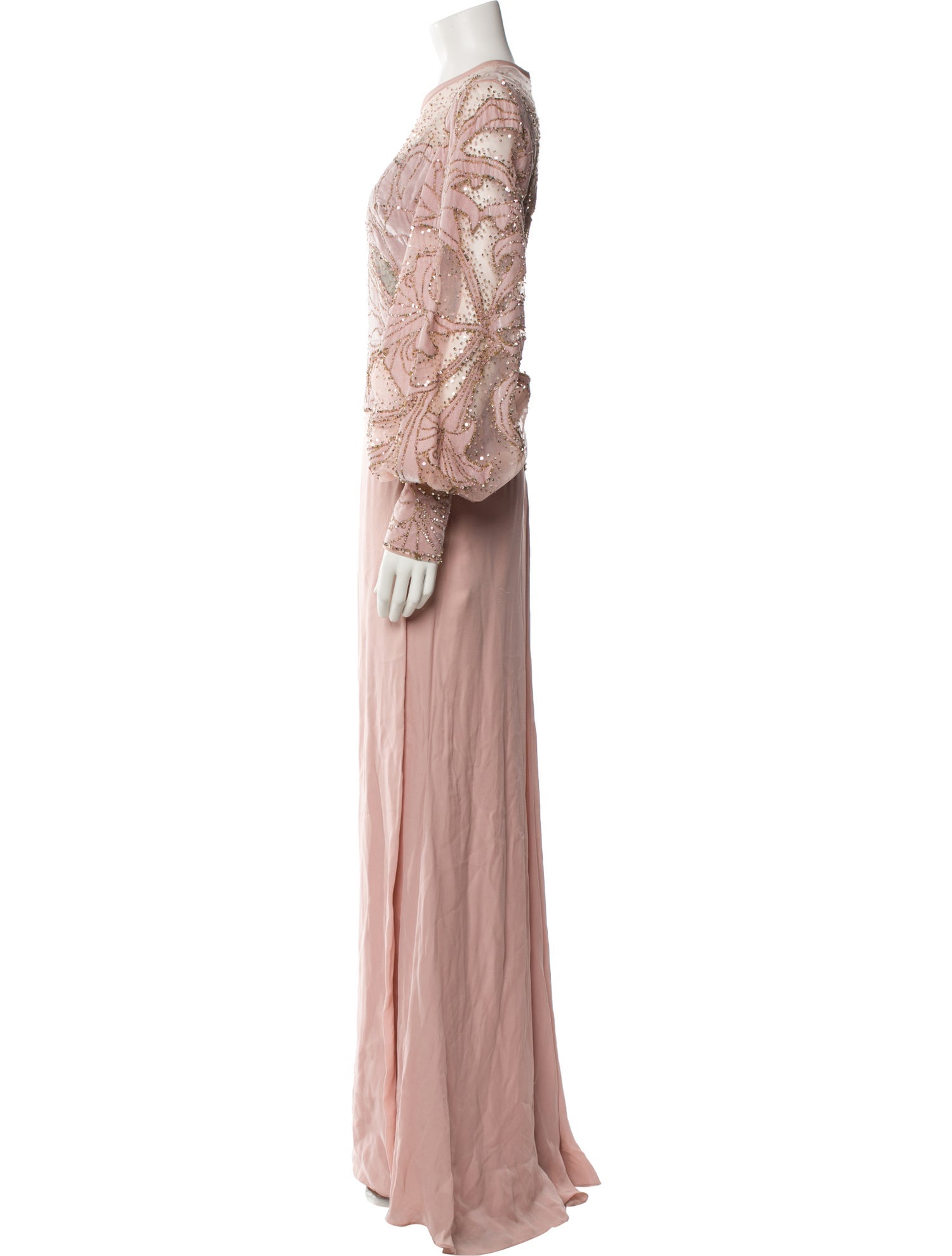 Elie Saab Silk Long Dress