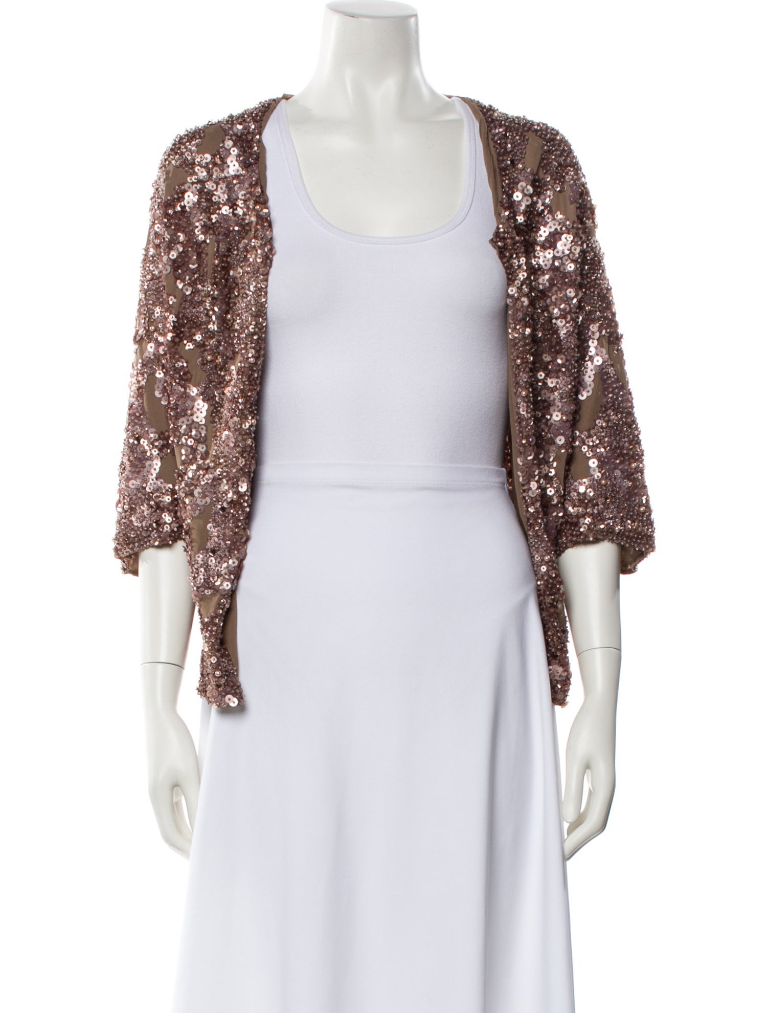 Elie Saab Silk Patterned Bolero