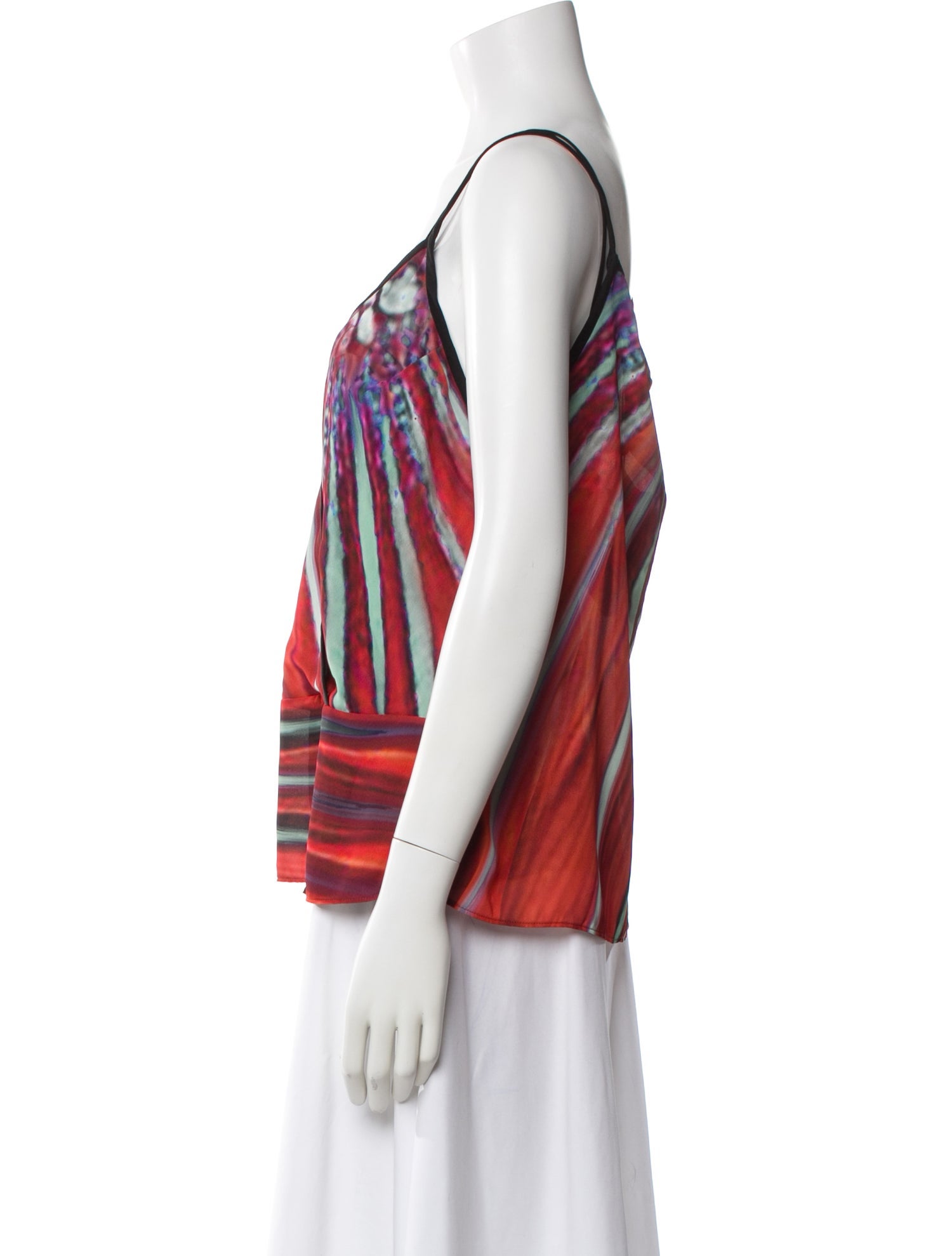 Elie Saab Printed Scoop Neck Top