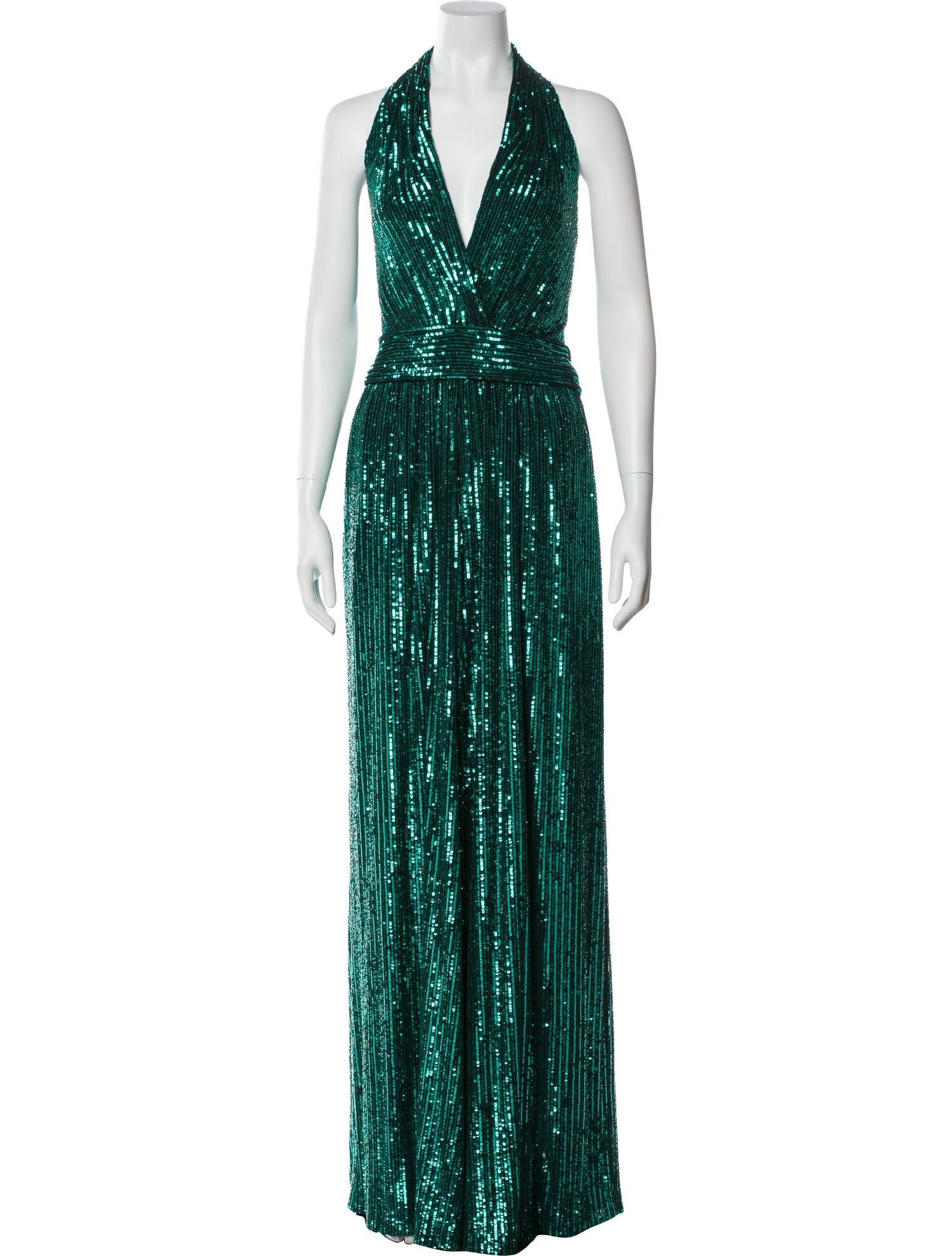 Elie Saab Silk Halterneck Jumpsuit