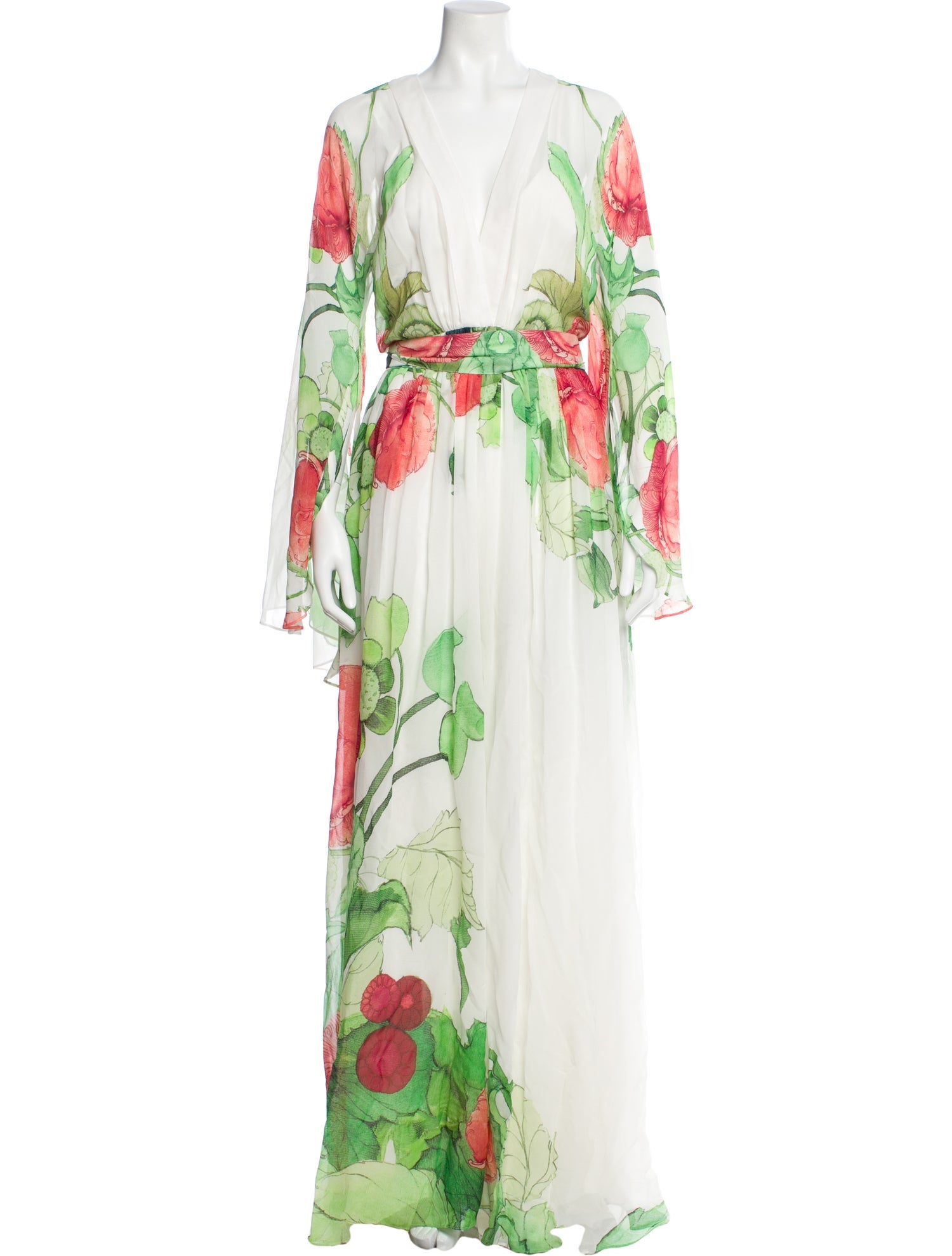 Elie Saab Silk Long Dress