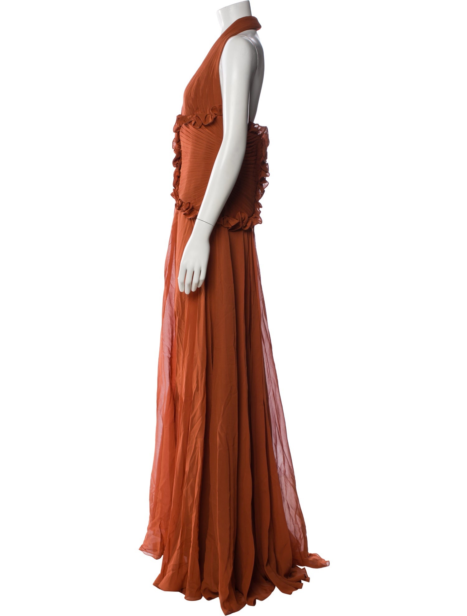 Elie Saab Silk Long Dress