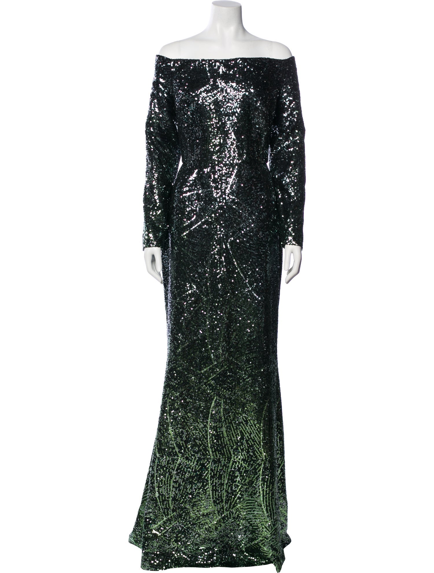 Elie Saab Off-The-Shoulder Long Dress w/ Tags