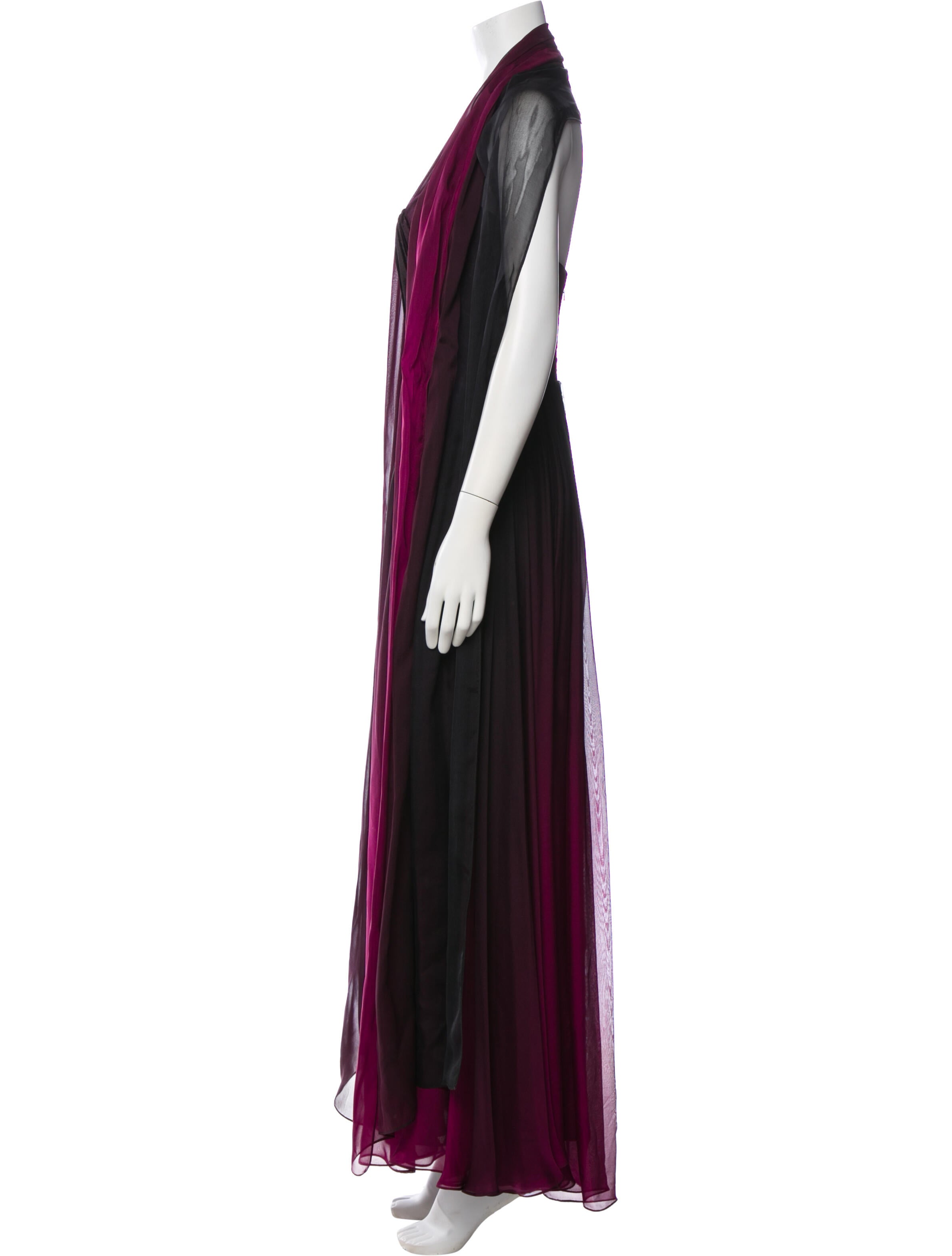 Elie Saab Silk Long Dress