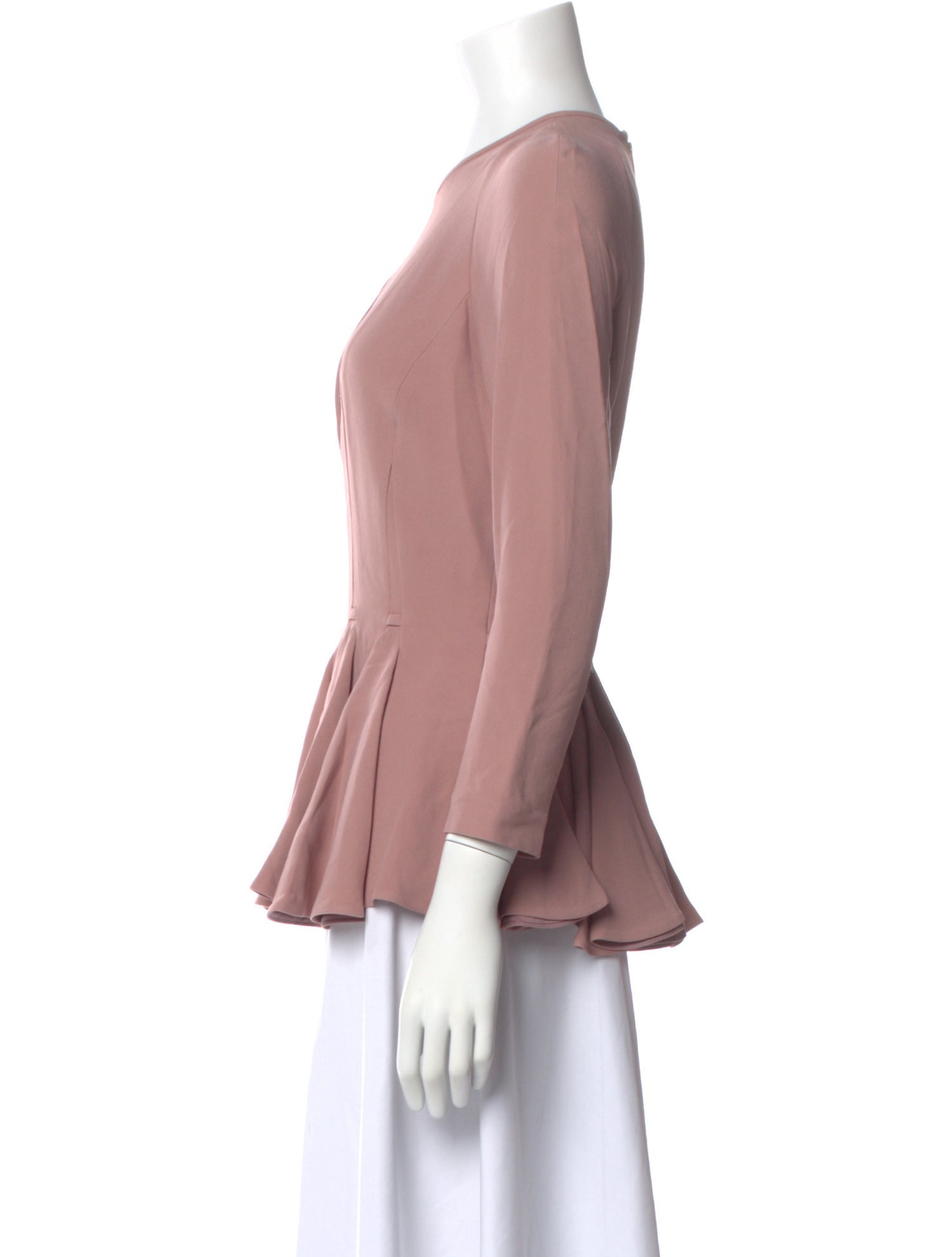 Elie Saab Crew Neck Three-Quarter Sleeve Blouse