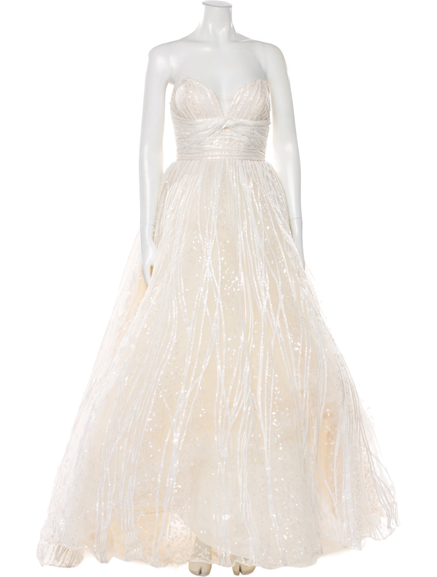 Elie Saab Strapless Long Dress