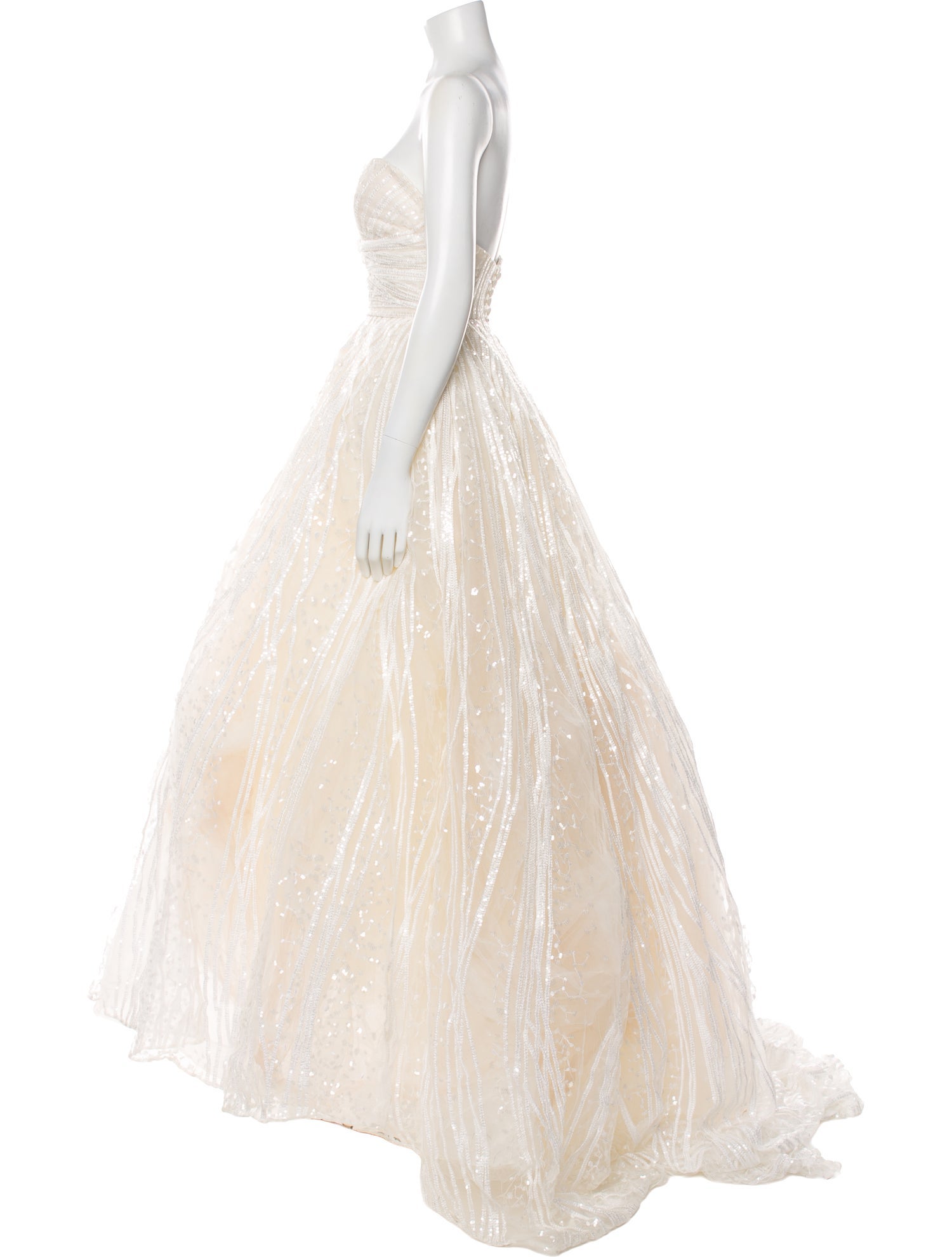 Elie Saab Strapless Long Dress