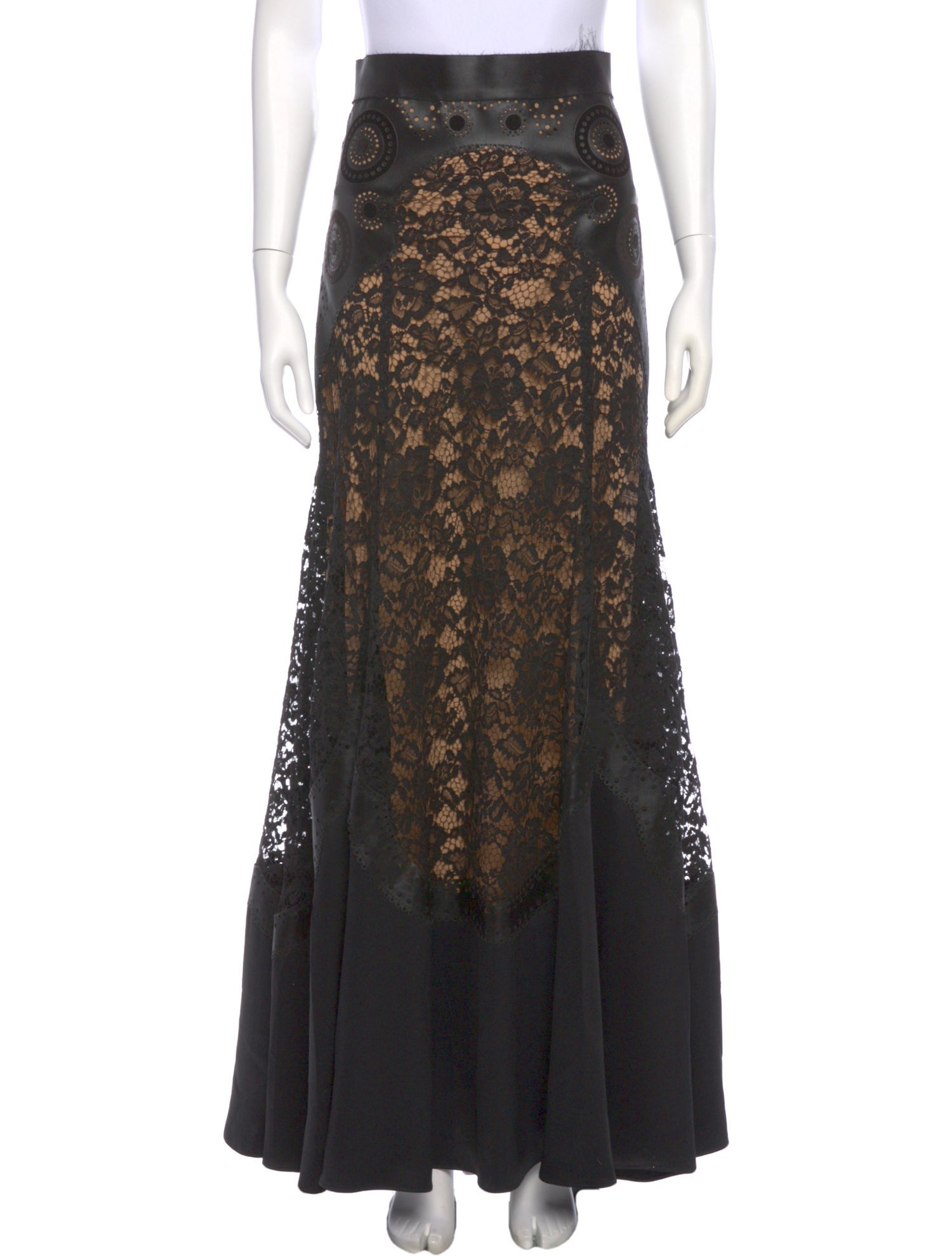 Elie Saab Lace Pattern Long Skirt
