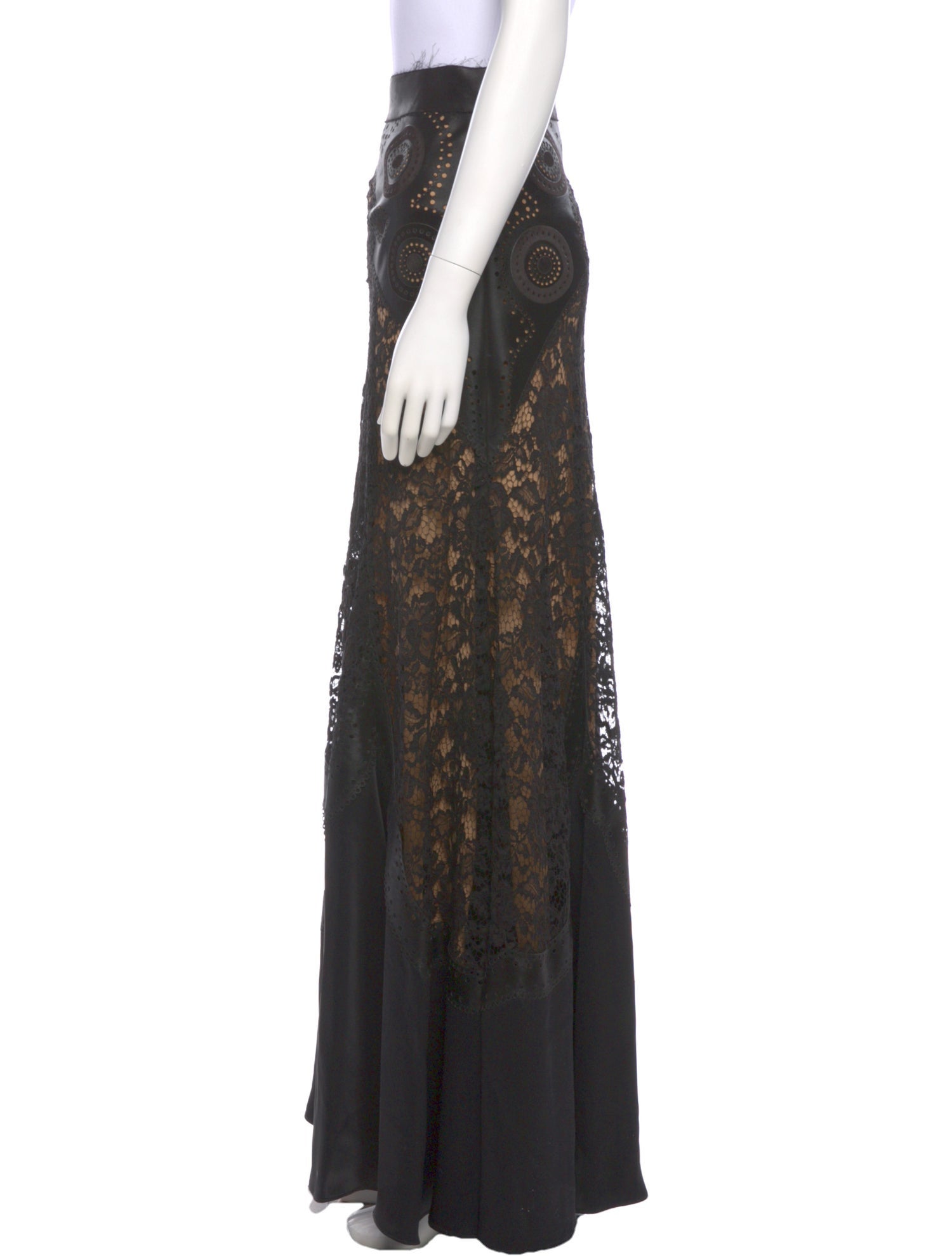 Elie Saab Lace Pattern Long Skirt