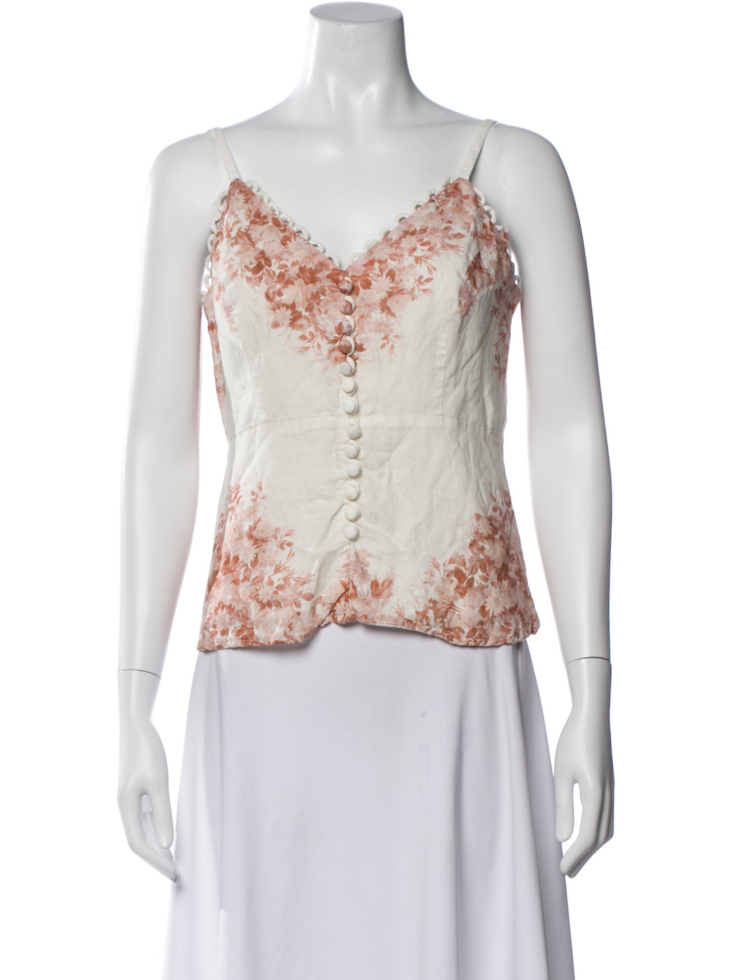 Elie Saab Crew Neck Sleeveless Top