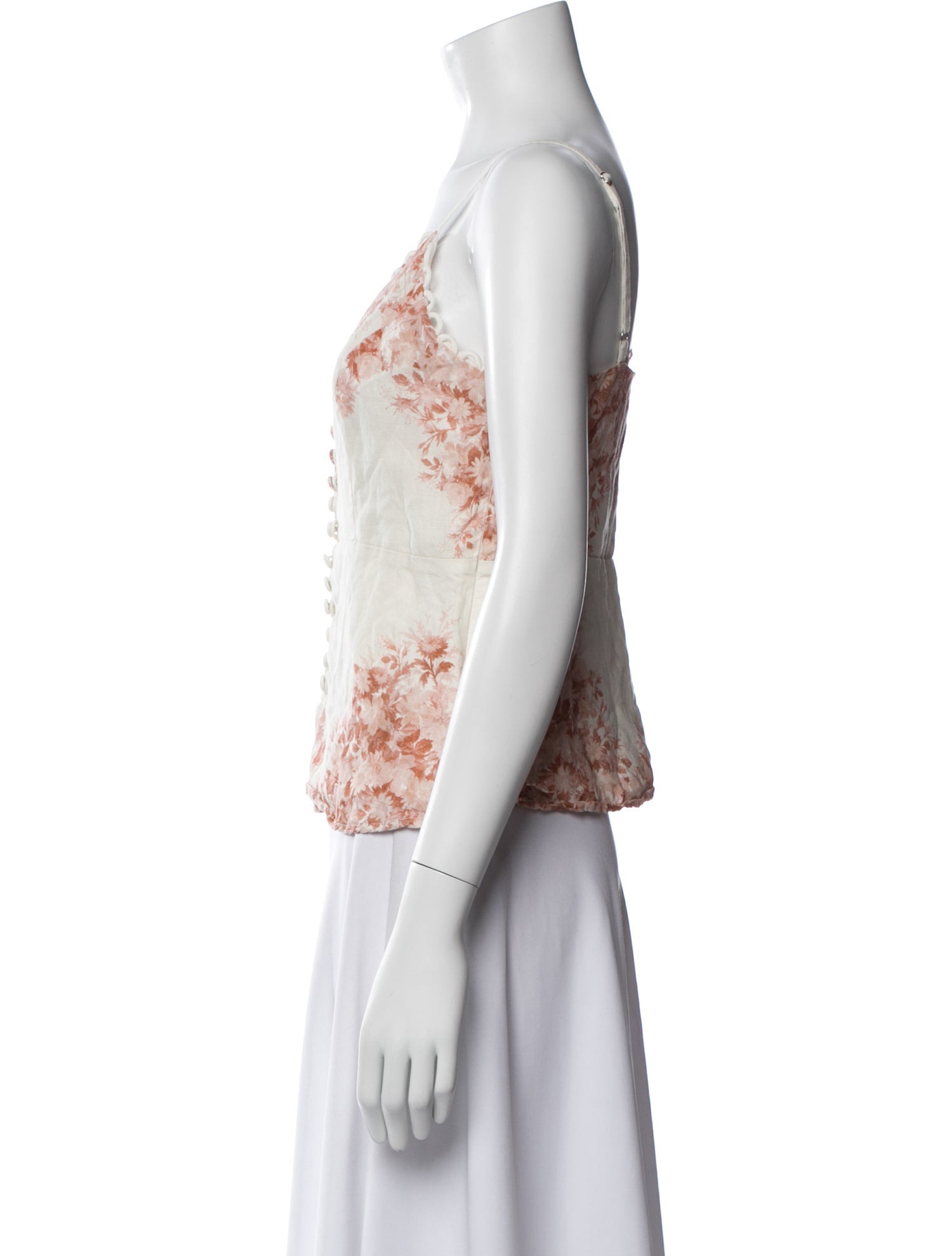 Elie Saab Crew Neck Sleeveless Top