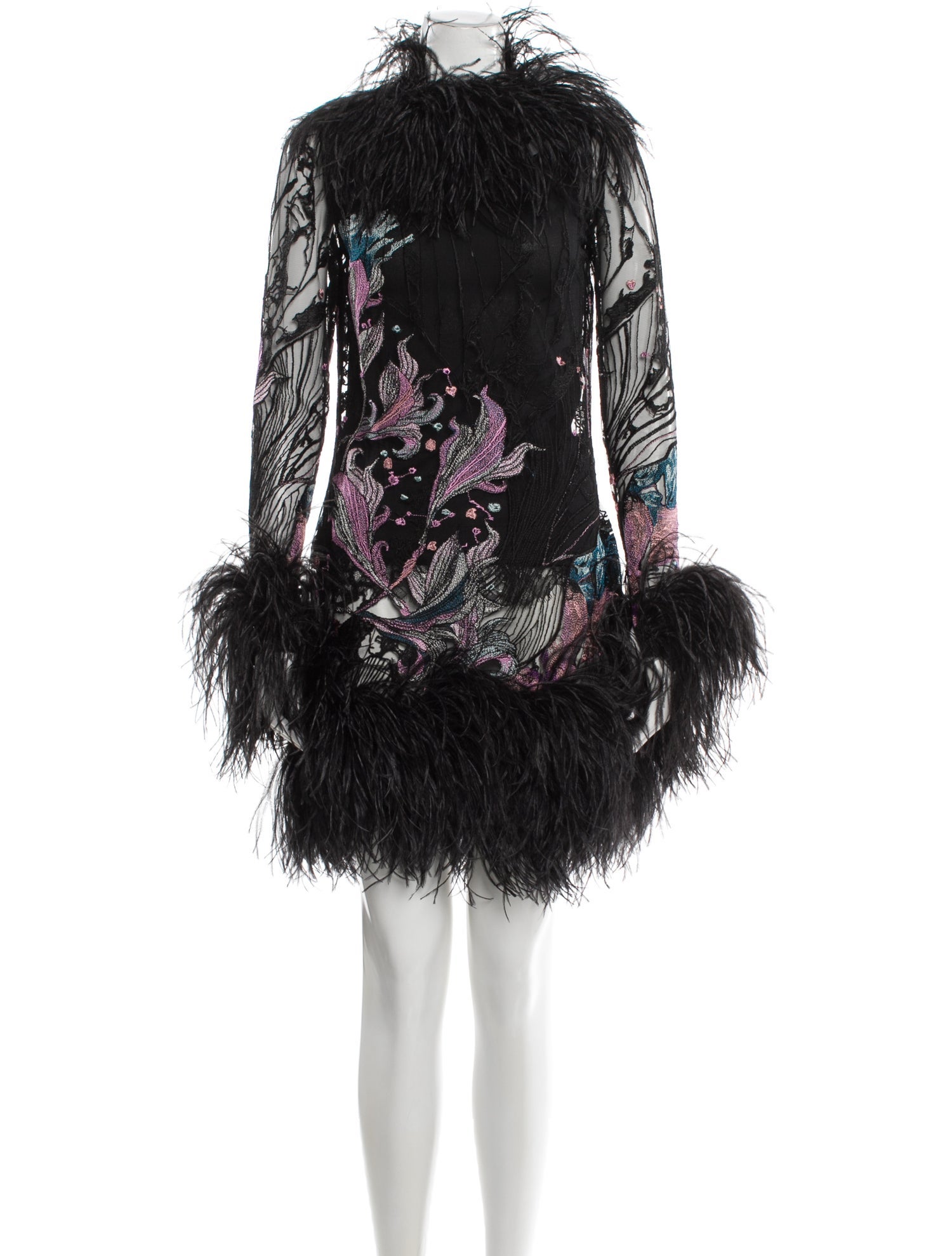 Elie Saab Printed Knee-Length Dress