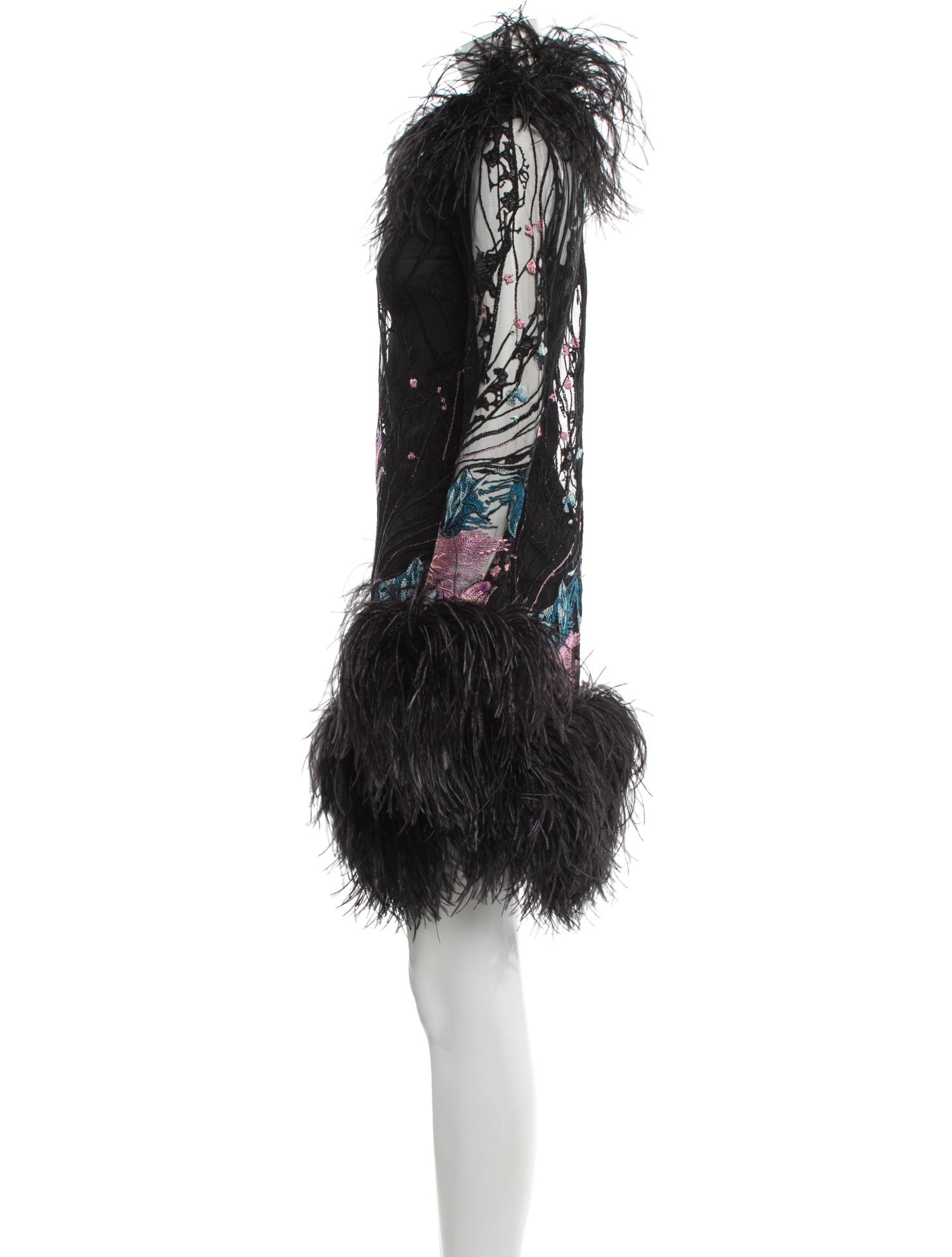 Elie Saab Printed Knee-Length Dress