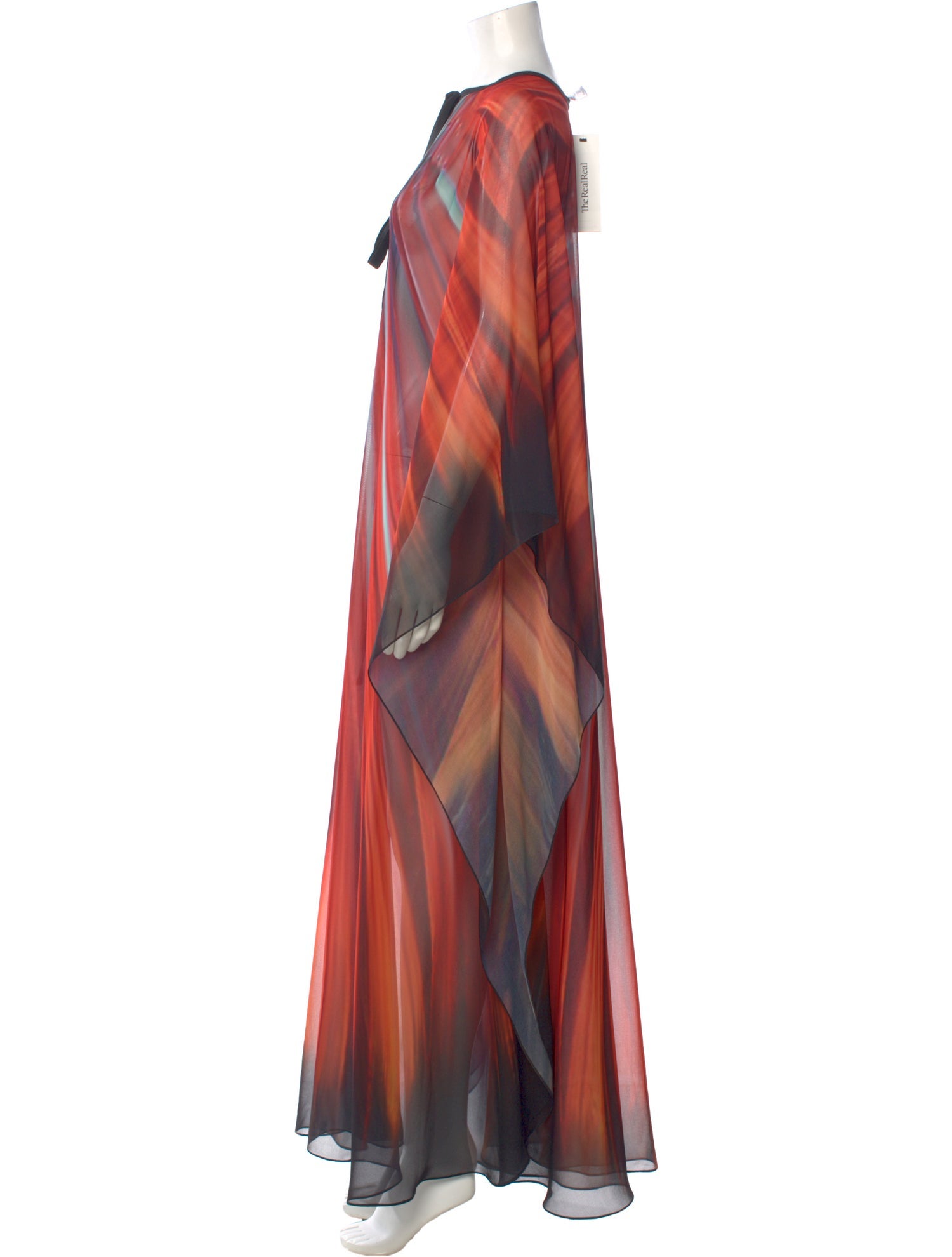 Elie Saab Striped Long Dress