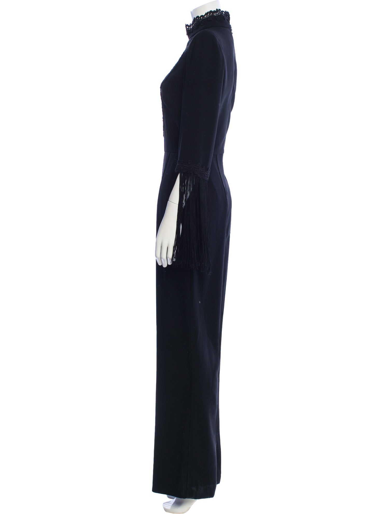 Elie Saab Mock Neck Jumpsuit