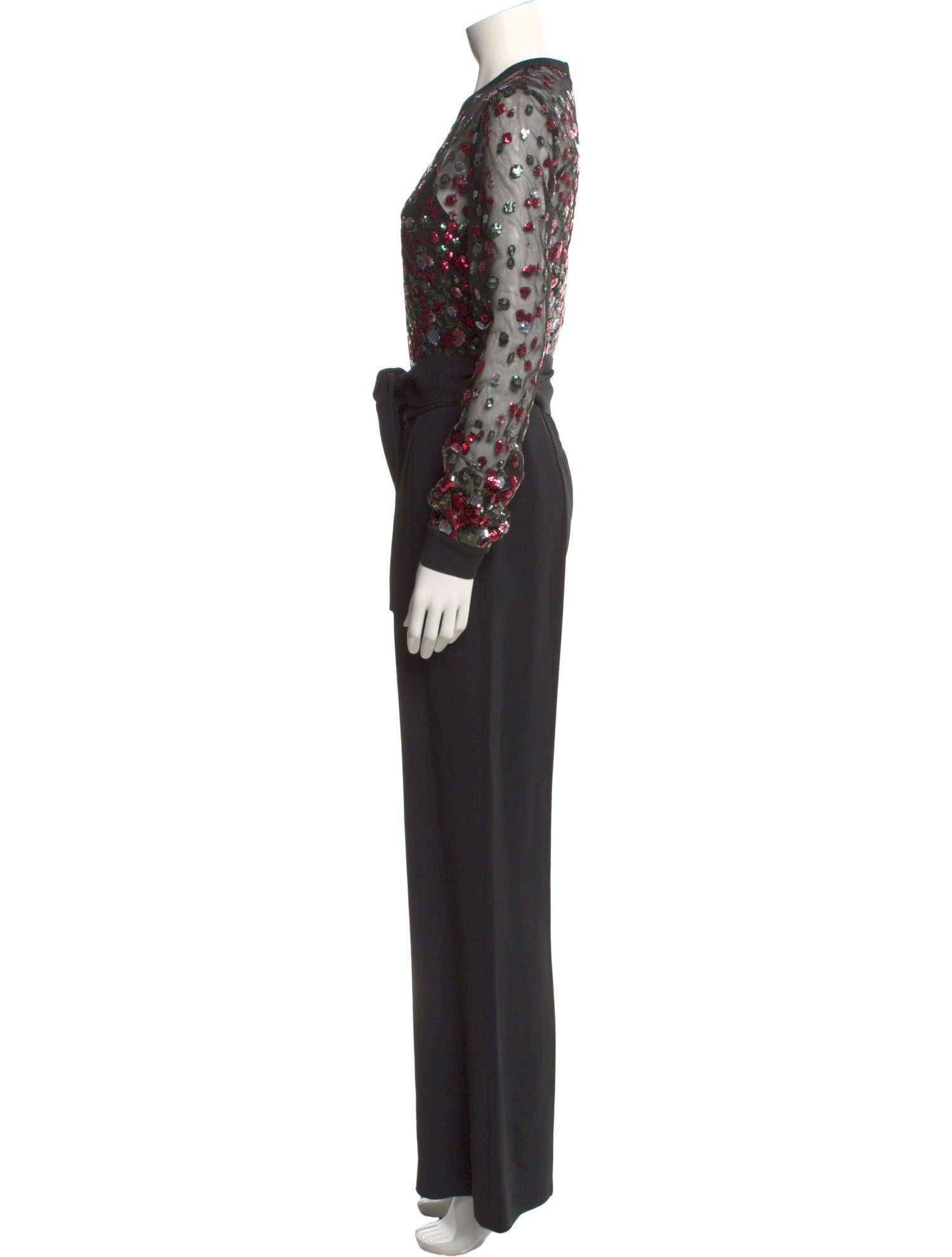 Elie Saab Crew Neck Jumpsuit