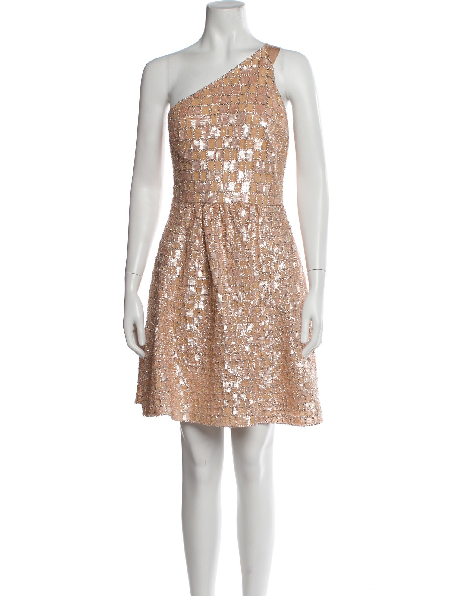 Elie Saab One-Shoulder Mini Dress