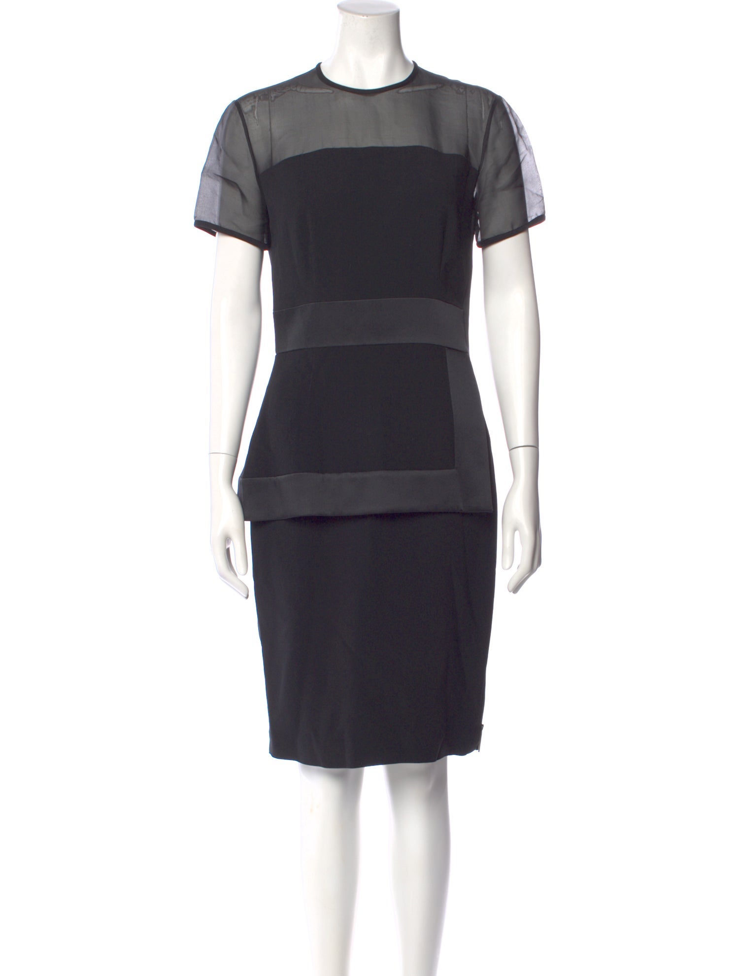 Elie Saab Crew Neck Knee-Length Dress