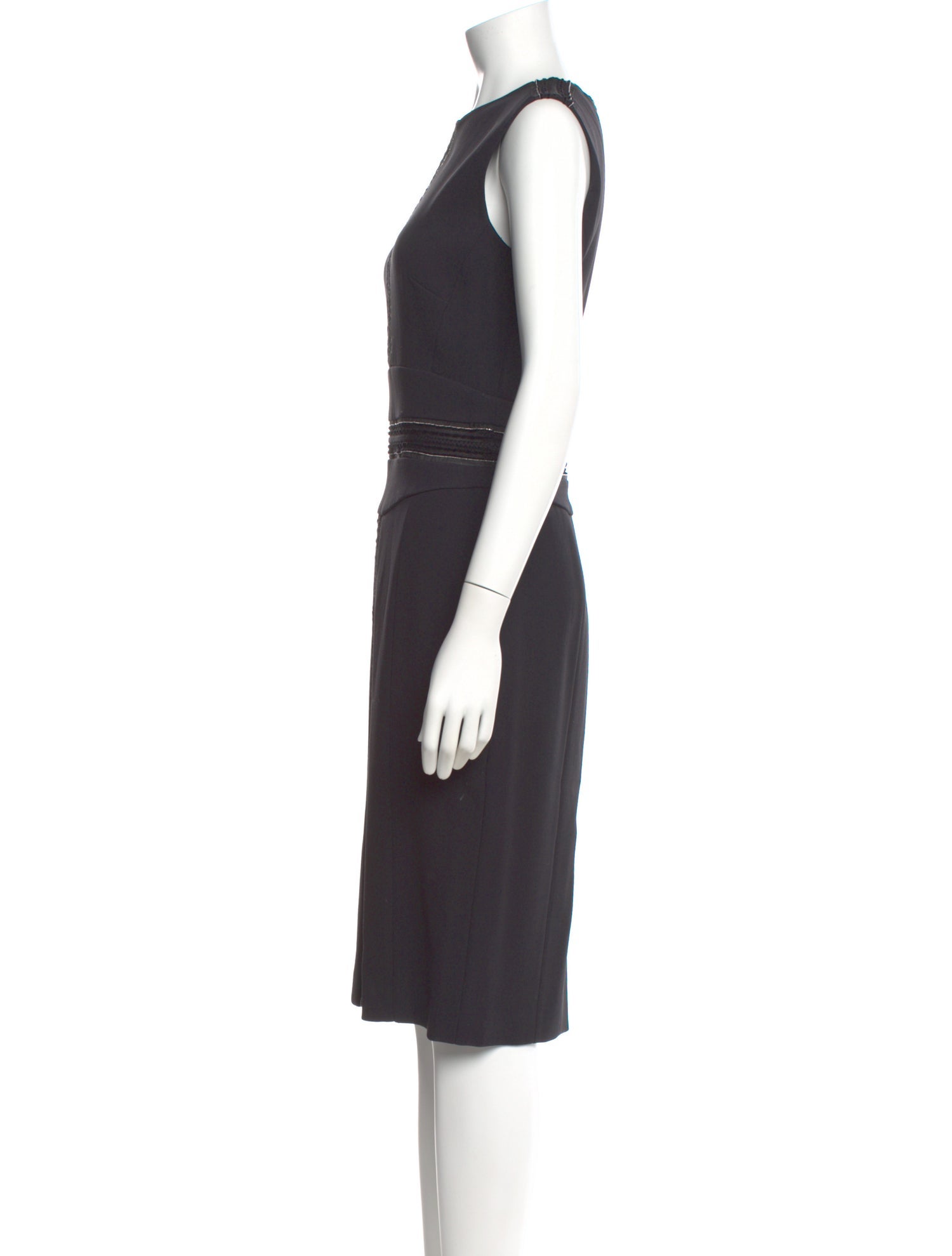Elie Saab Crew Neck Midi Length Dress