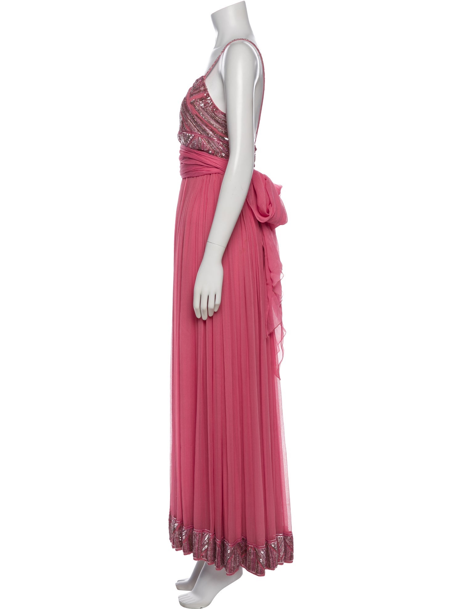 Elie Saab Silk Long Dress