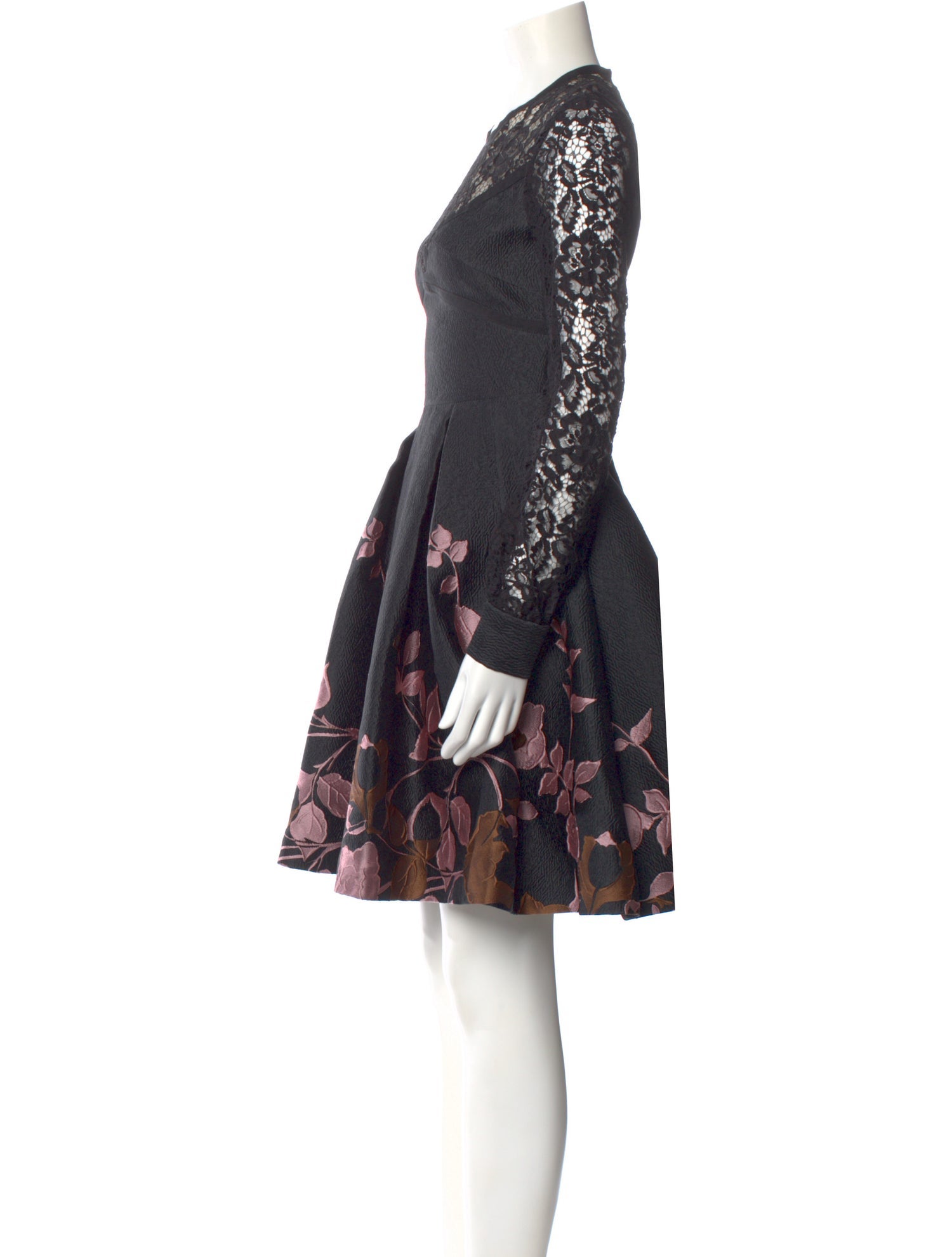 Elie Saab Floral Print Mini Dress